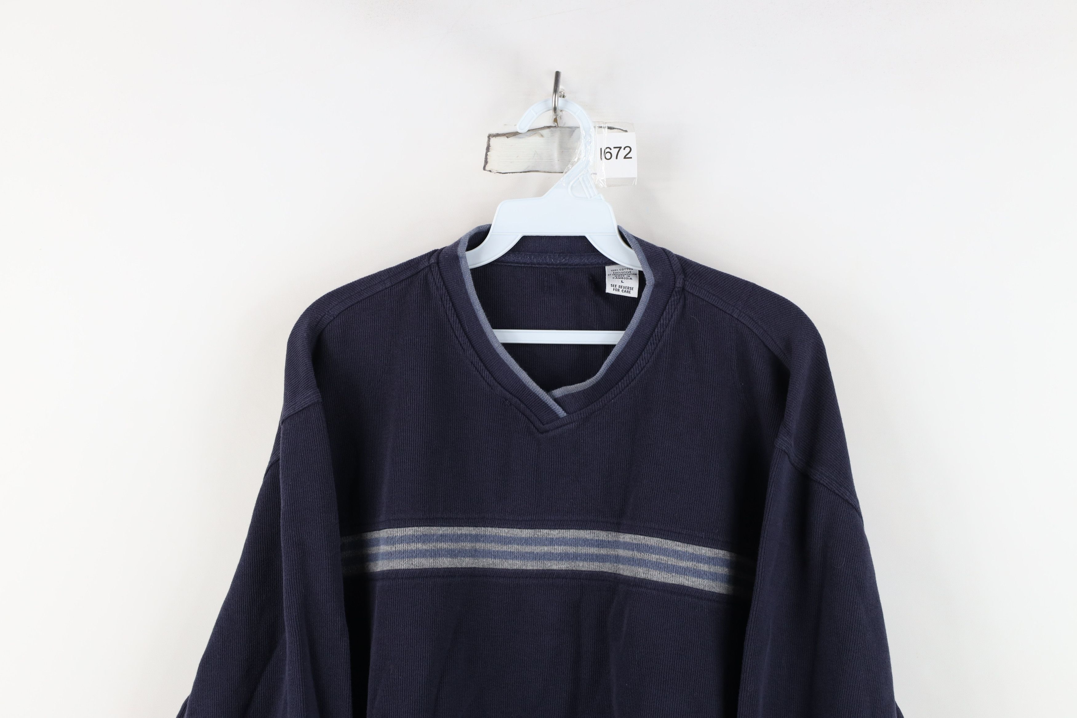 Vintage Vintage 90s Y2K Streetwear Ribbed Knit Long Sleeve T-Shirt Size US L / EU 52-54 / 3 - 2 Thumbnail
