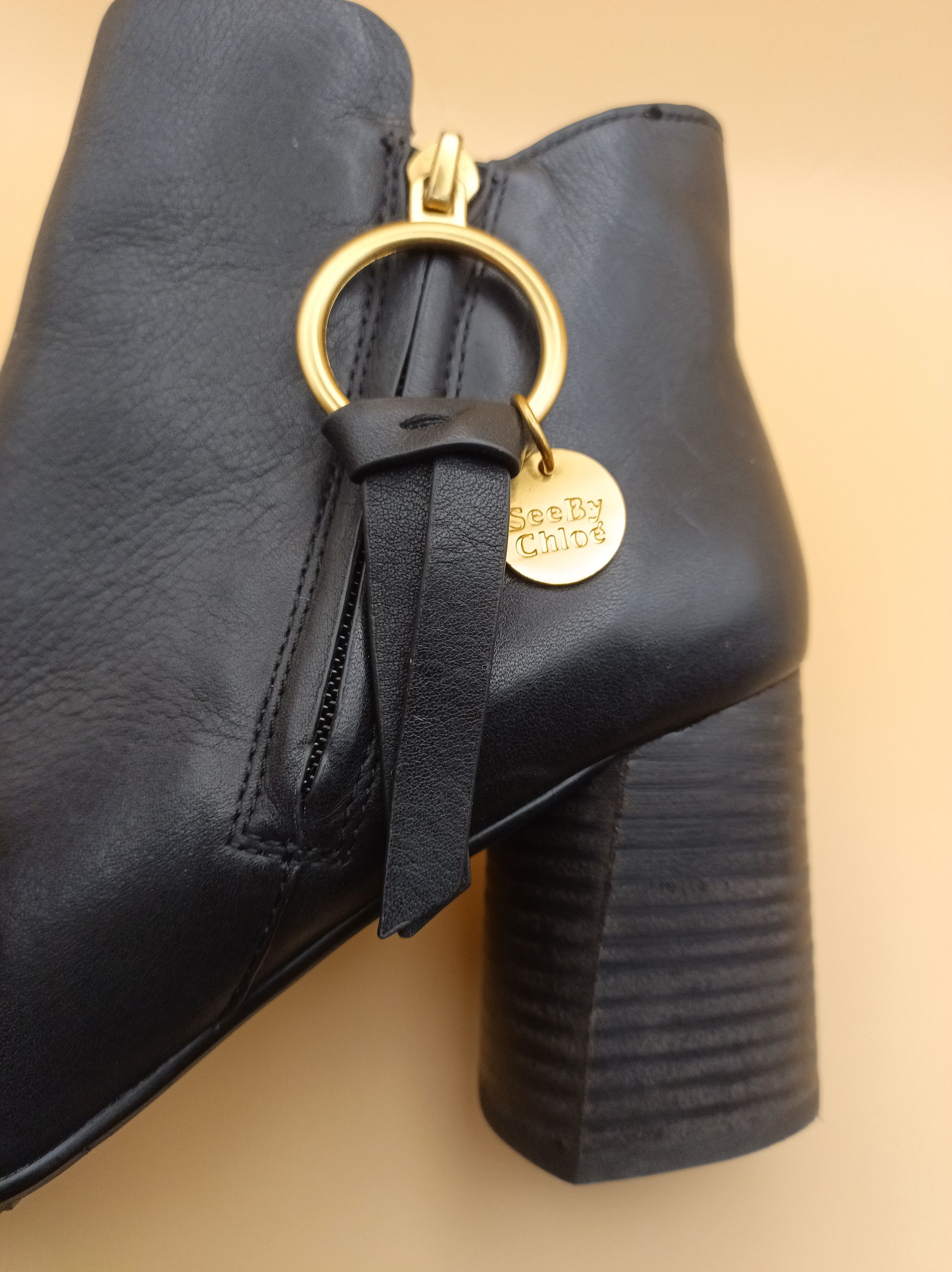 See by Chloe See by Chloe Louise Block Heel Leather Ankle Boots EU 37 Size US 7 / IT 37 - 6 Thumbnail