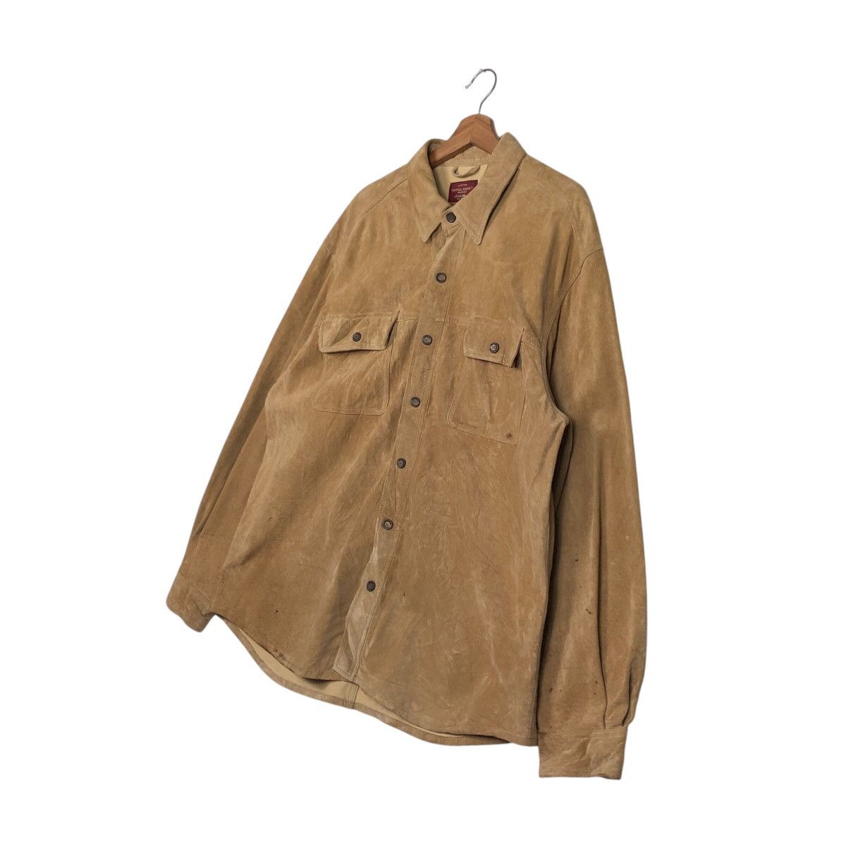 Eddie Bauer Vintage Biker Button Leather Jacket Eddie Bauer IsseyMiyake Size US XL / EU 56 / 4 - 3 Thumbnail