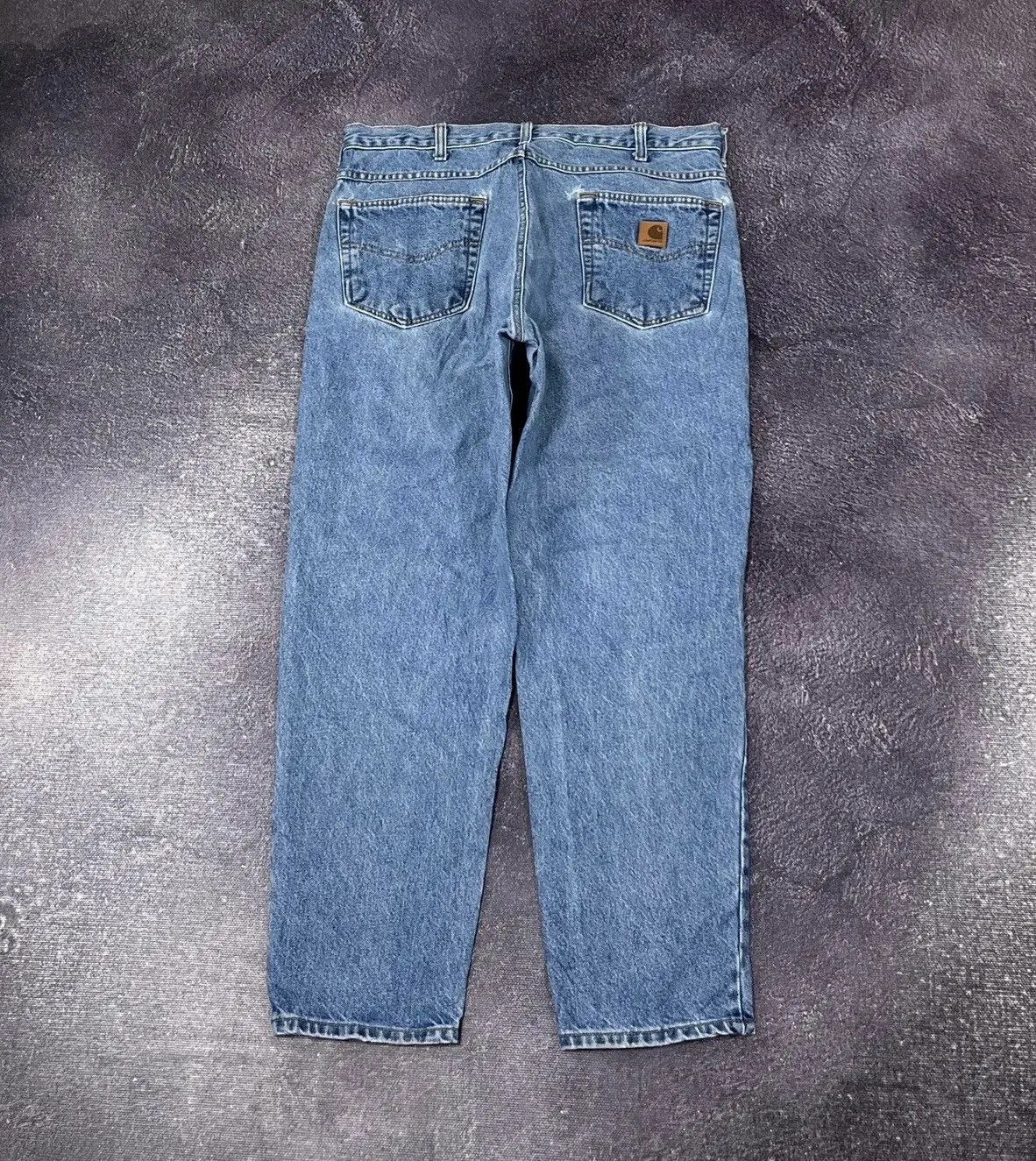 Carhartt × Vintage Vintage Carhartt Blue USA Relaxed Fit Hype Denim Jeans Size US 36 / EU 52 - 1 Thumbnail