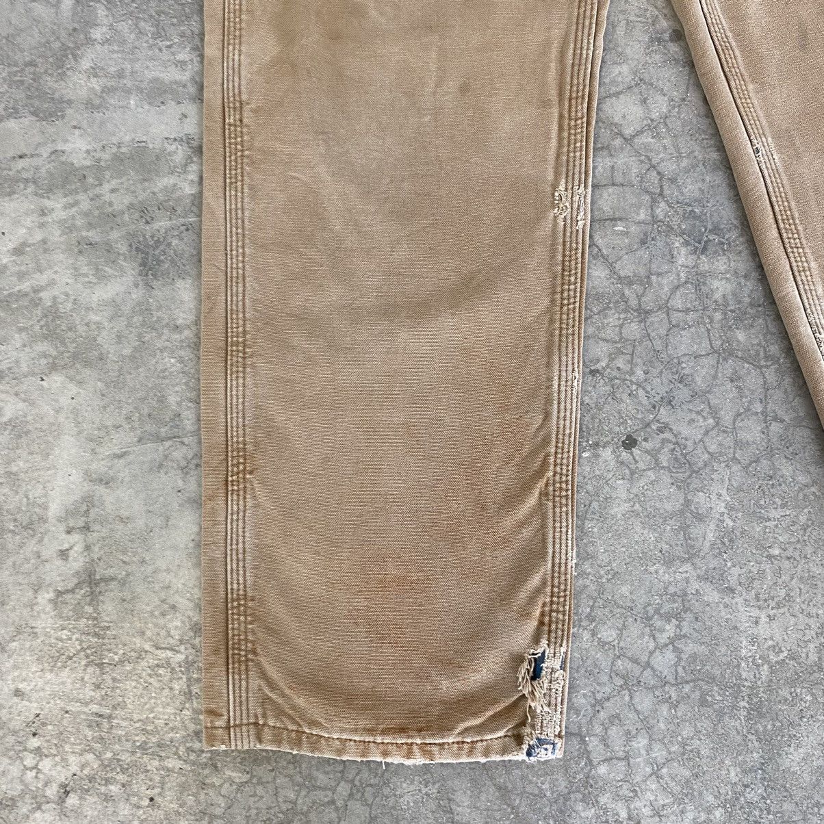 Carhartt Vintage Carhartt Blanket Lined Faded Dirty Carpenter Pants Size US 31 - 11 Thumbnail