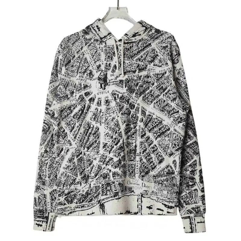 Dior Dior Cotton Map Print Women's Hoodie . Size S / US 4 / IT 40 - 1 Thumbnail