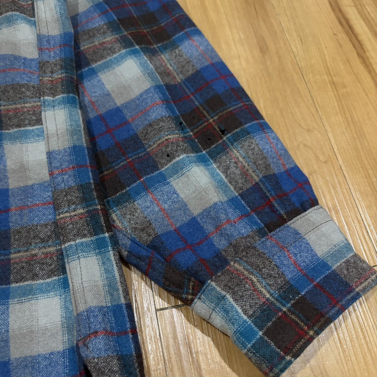 Pendleton Vintage pendleton wool shirt blue plaid Size US L / EU 52-54 / 3 - 5 Thumbnail