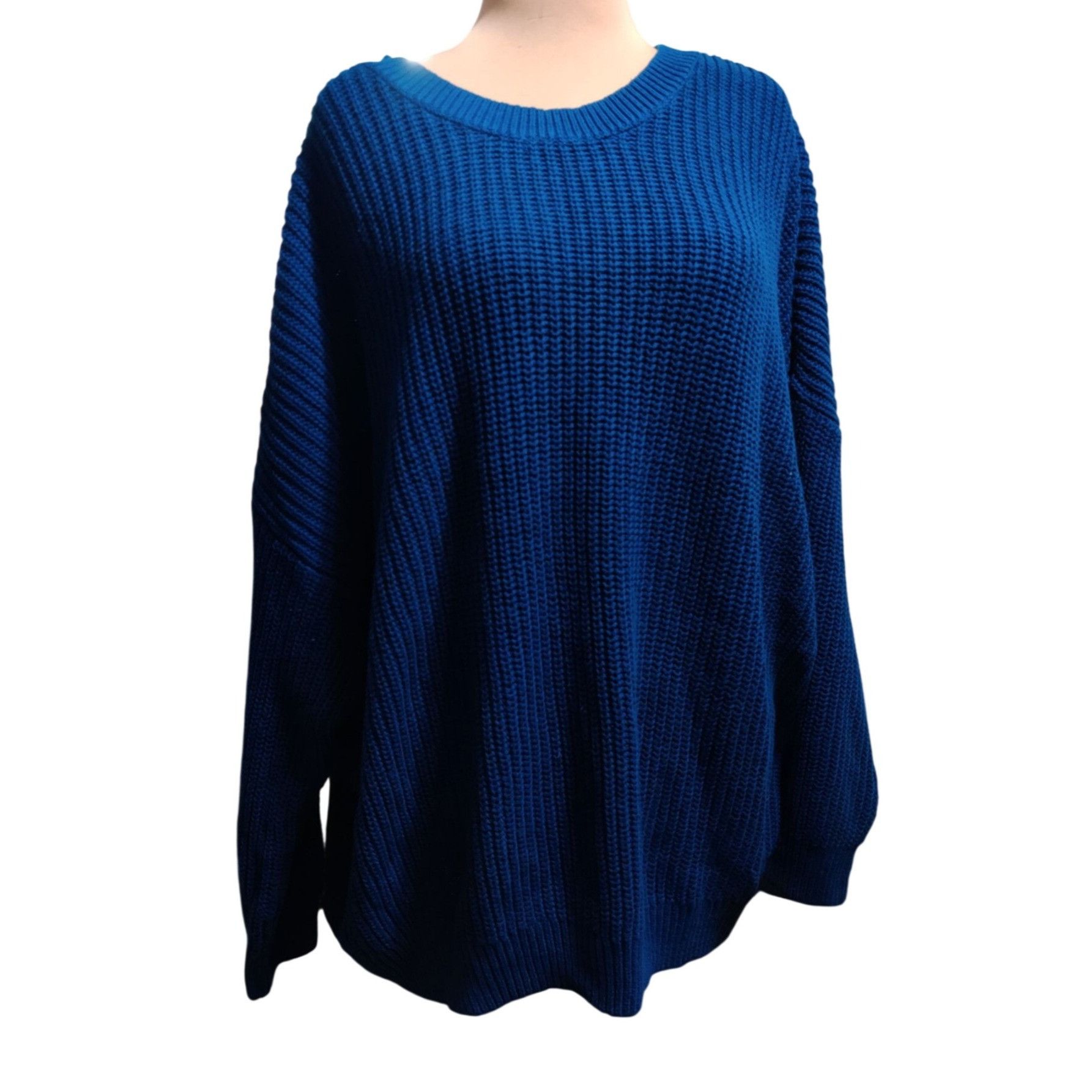 Sonoma Sonoma Plus Size 3X Blue Chunky Knit Sweater Oversized Cozy Size 3XL / US 20-22 - 1 Thumbnail