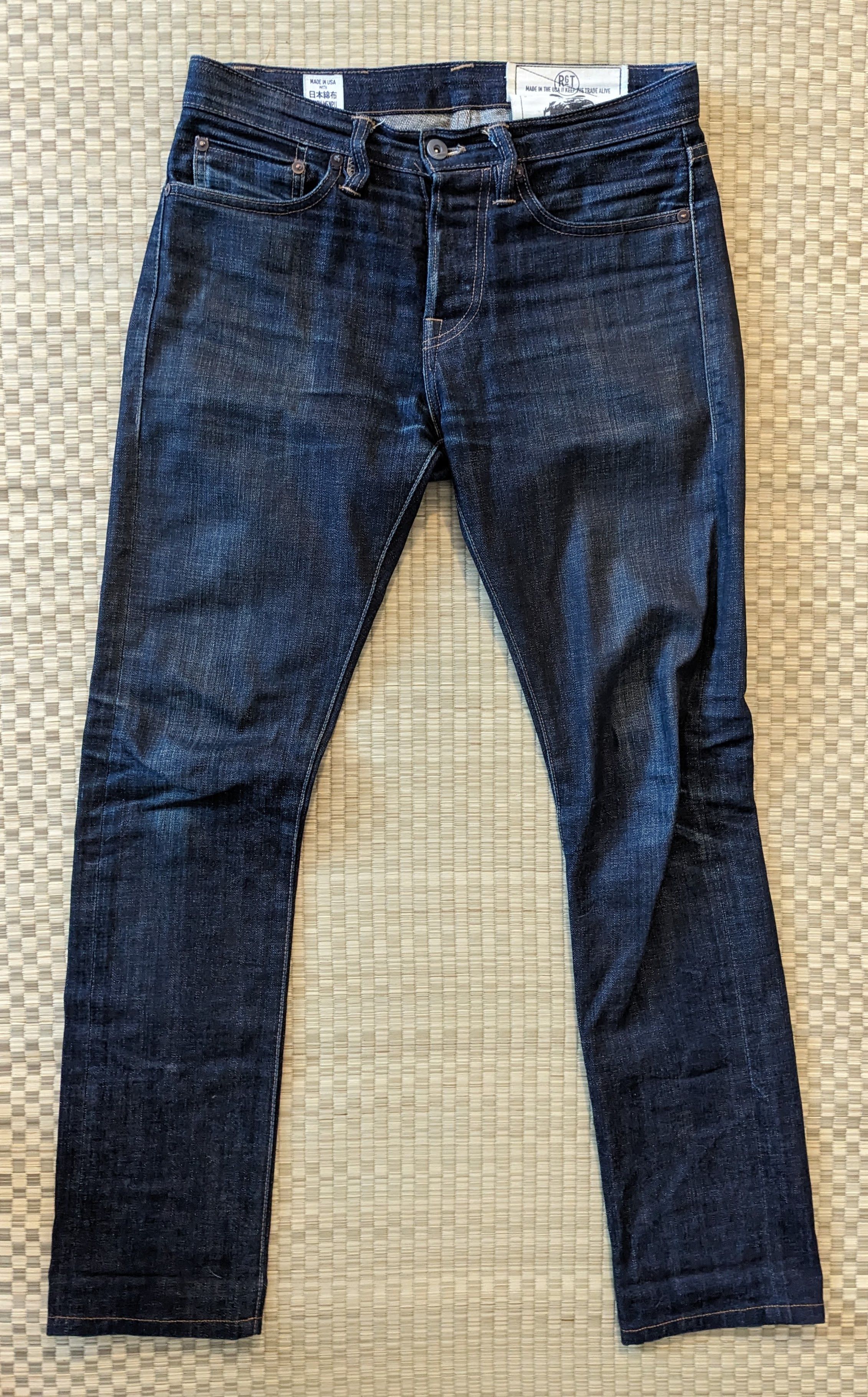 image of Rogue Territory Rgt Stanton Slim Straight Jeans Made In Usa in Blue, Men's (Size 28)