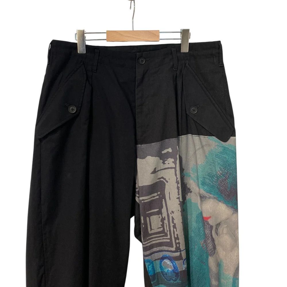 Yohji Yamamoto BLACK Scandal Yohji Yamamoto 20AW Art Design Stretch Pants Size US 36 / EU 52 - 4 Thumbnail