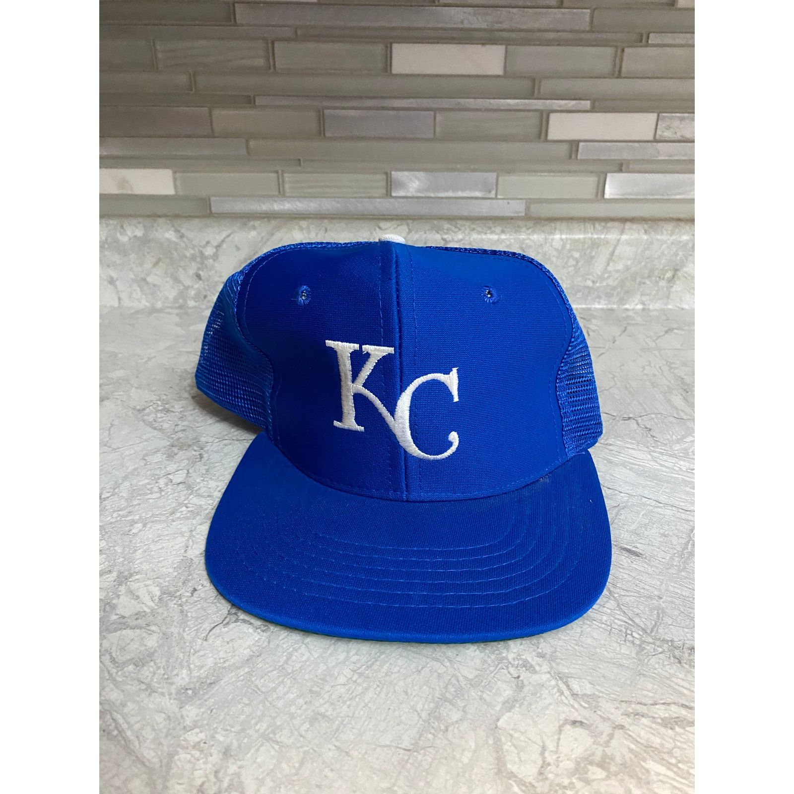 MLB Vintage Kansas City Royals Blue and White MLB Snapback Hat Size ONE SIZE - 2 Thumbnail