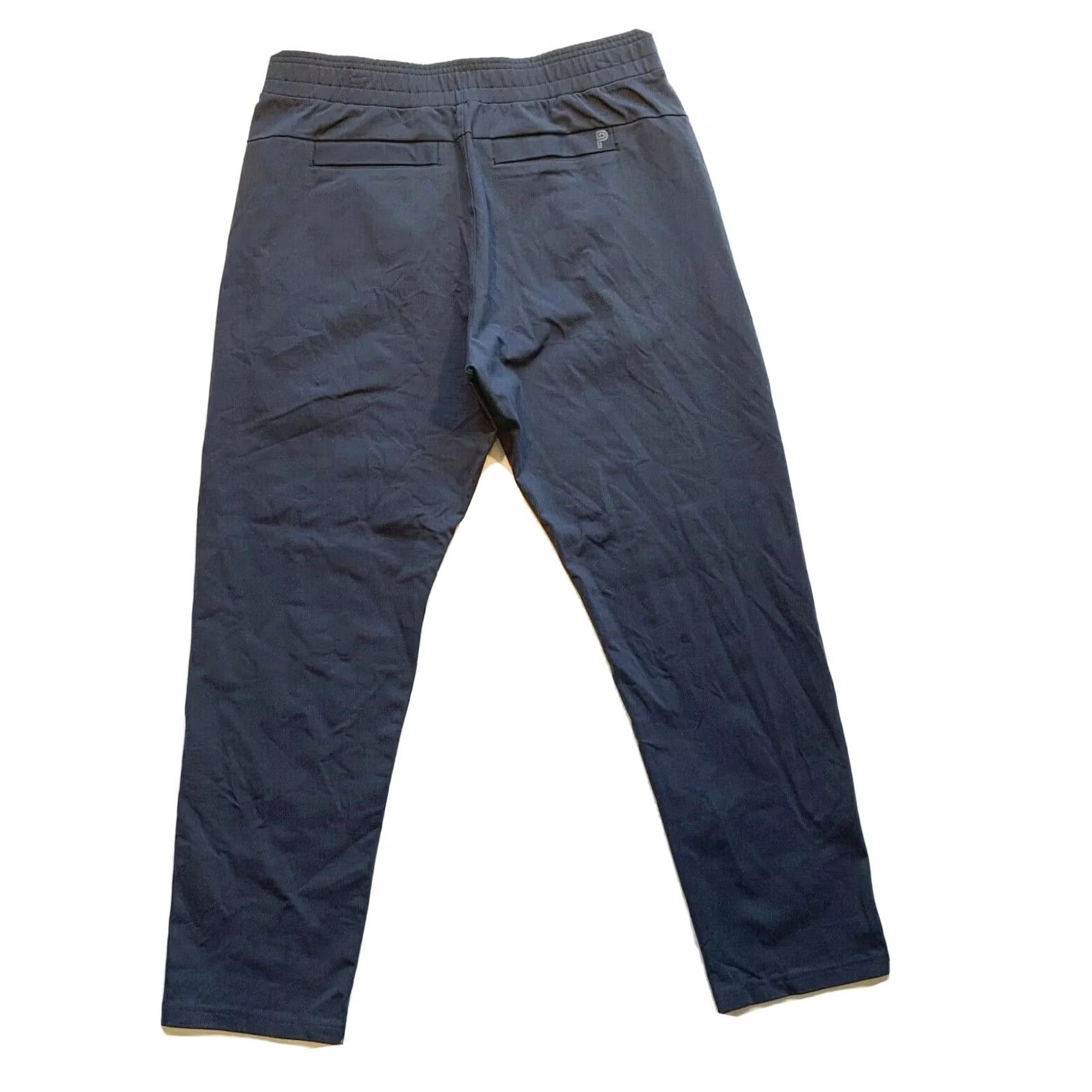 Vintage Public Rec All Day Every Day Pants Nylon Stretch Elastic Waist Jogger 32/30 Mens Gray 4-Pocket Zipper Size US 32 / EU 48 - 2 Thumbnail