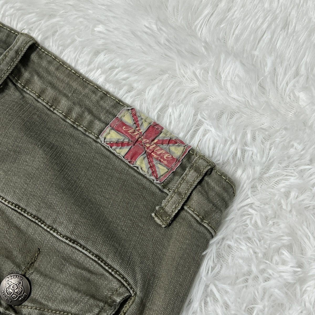Japanese Brand Machine Nouvelle Mode Distressed Cargo Pants Size US 31 - 7 Thumbnail