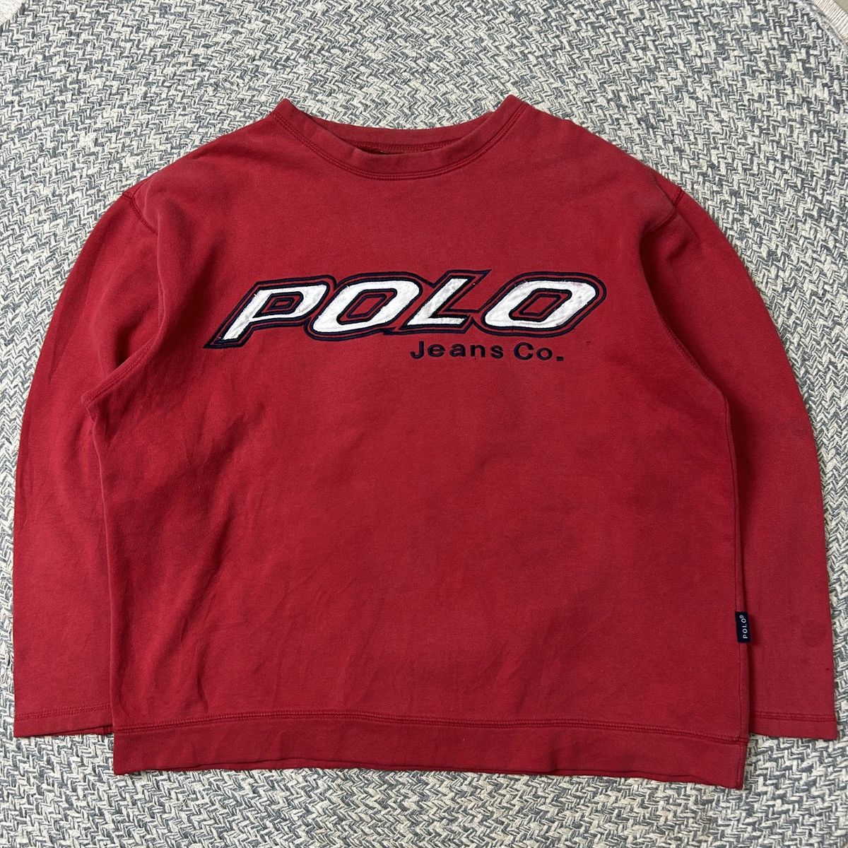 Polo Ralph Lauren × Ralph Lauren × Vintage Vintage Polo Jeans Co. By Ralph Lauren Sweatshirt Size US M / EU 48-50 / 2 - 1 Thumbnail