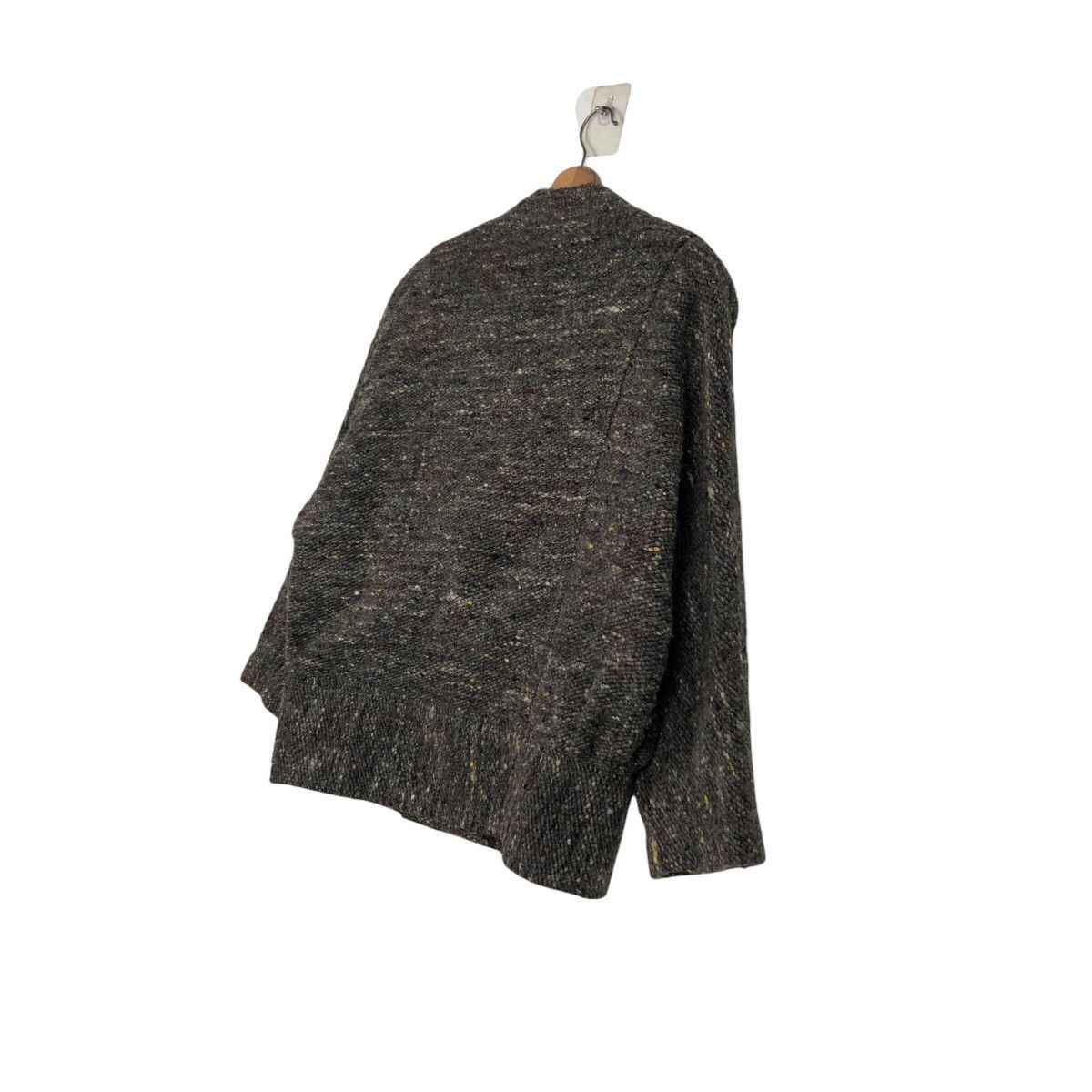 Japanese Brand × Vintage 📌Silver Eye Herringbone Wool Double Collar Issey Miyake Size US M / EU 48-50 / 2 - 11 Thumbnail