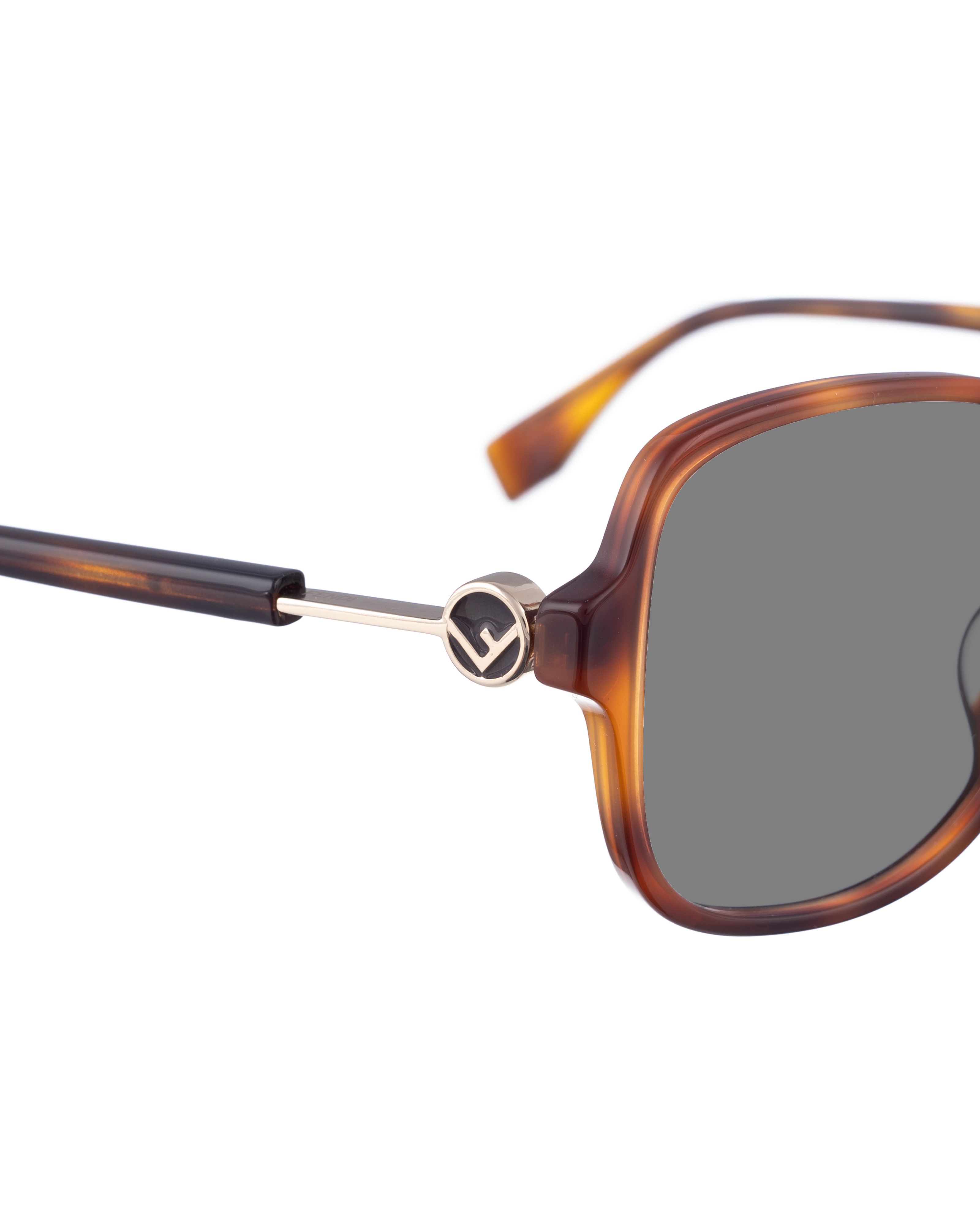 Fendi 00s Oversized Havana Retro Sunglasses