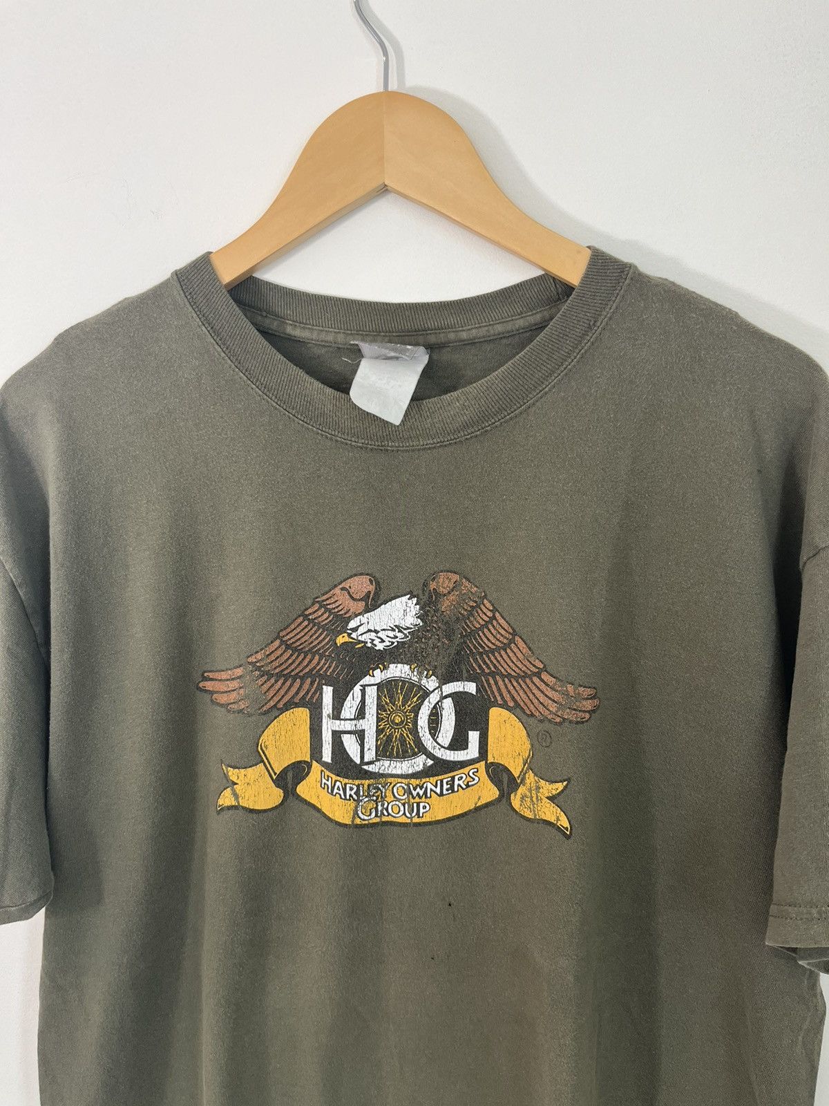 Vintage HOG Harley Owners Group Faded Distressed Moto Tee Size US L / EU 52-54 / 3 - 2 Thumbnail