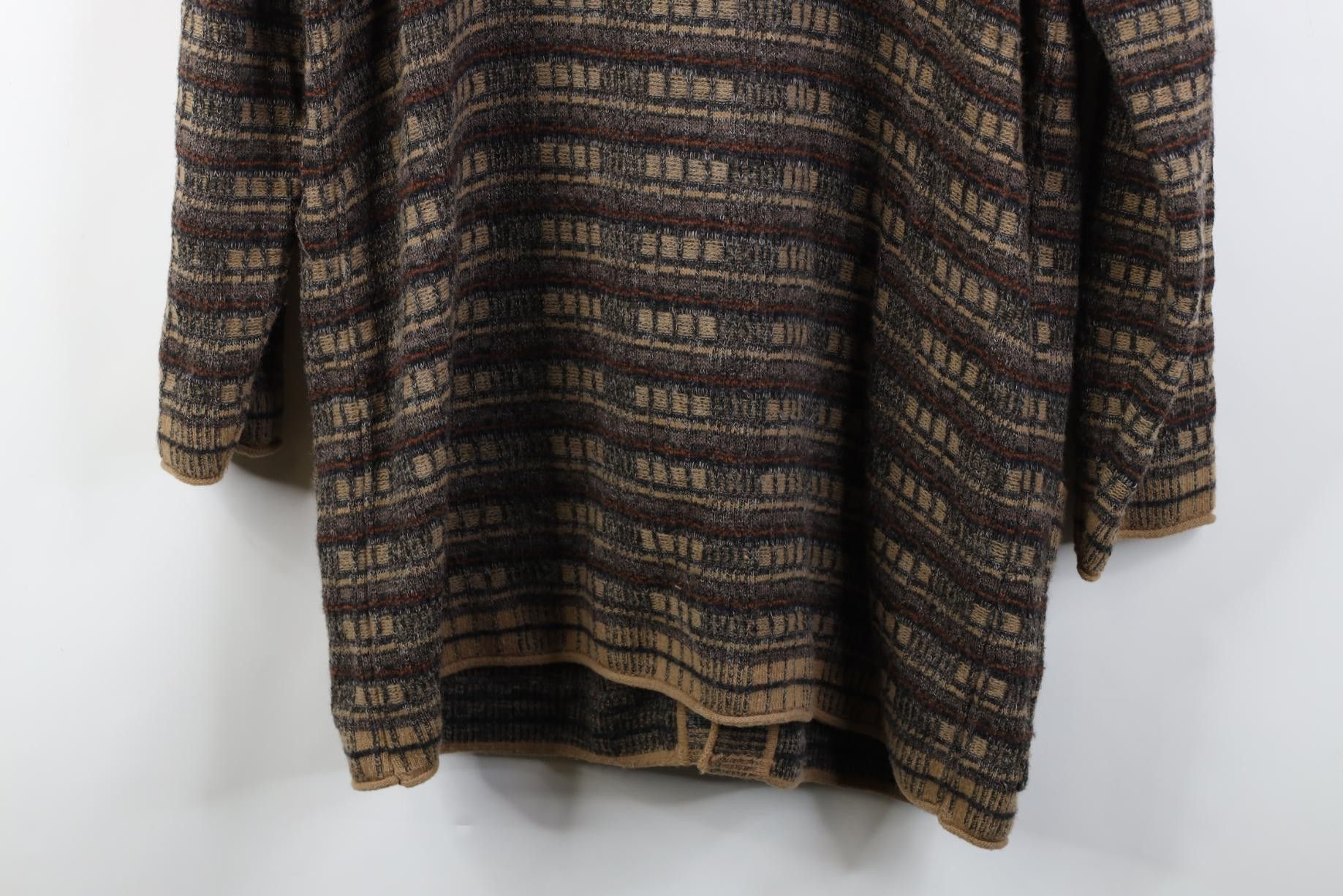 Vintage Vintage 90s Coogi Style Earth Tone Collared Cardigan Sweater Size XL / US 12-14 / IT 48-50 - 14 Thumbnail
