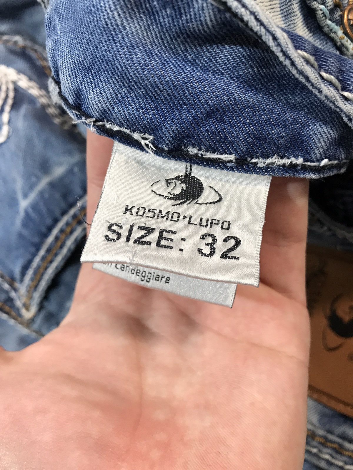 Japanese Brand × Vintage Vintage Distressed K&M Kosmo Lupo Denim Pants Jeans Size US 32 / EU 48 - 6 Thumbnail