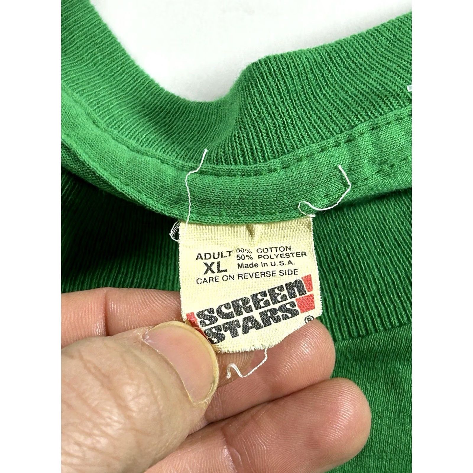 Vintage VINTAGE Princeton University Bicycling Event Tee Screen Stars Large Green 90s College Mens Size US L / EU 52-54 / 3 - 3 Thumbnail