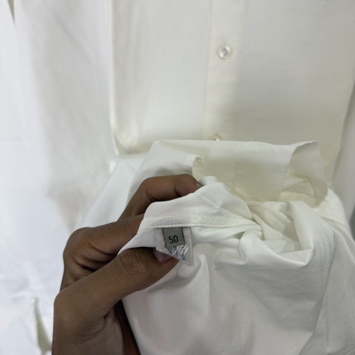 Bottega Veneta Bottega Veneta tuxedo white longsleeve button shirt wash cut Size US L / EU 52-54 / 3 - 5 Thumbnail