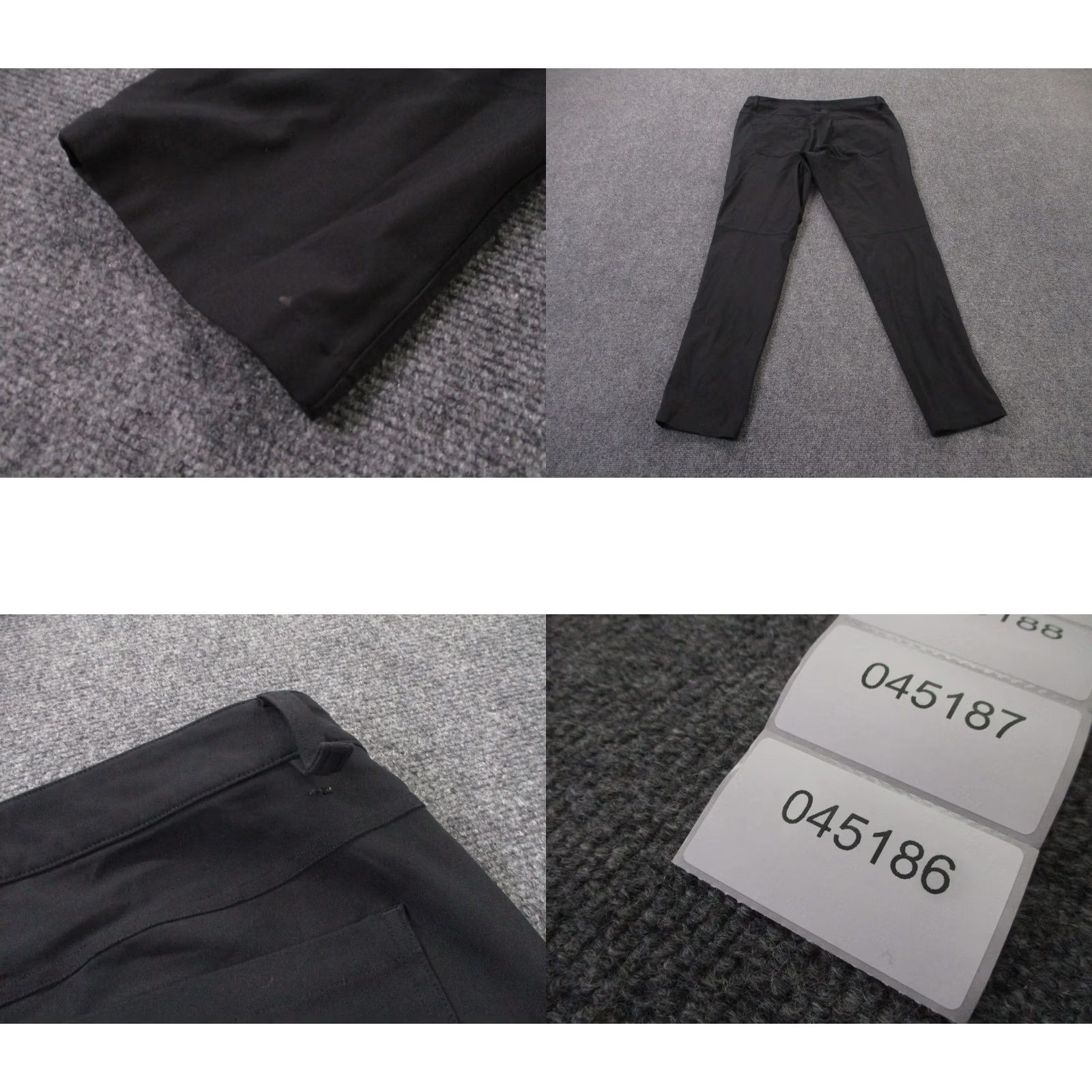 Lululemon Lululemon Pant Mens 34 Chino Slim Warpstreme Business Travel LM5552s Black Canvas Cotton Spandex Flat Front Straight Inseam 30 in Size US 36 / EU 52 - 8 Thumbnail