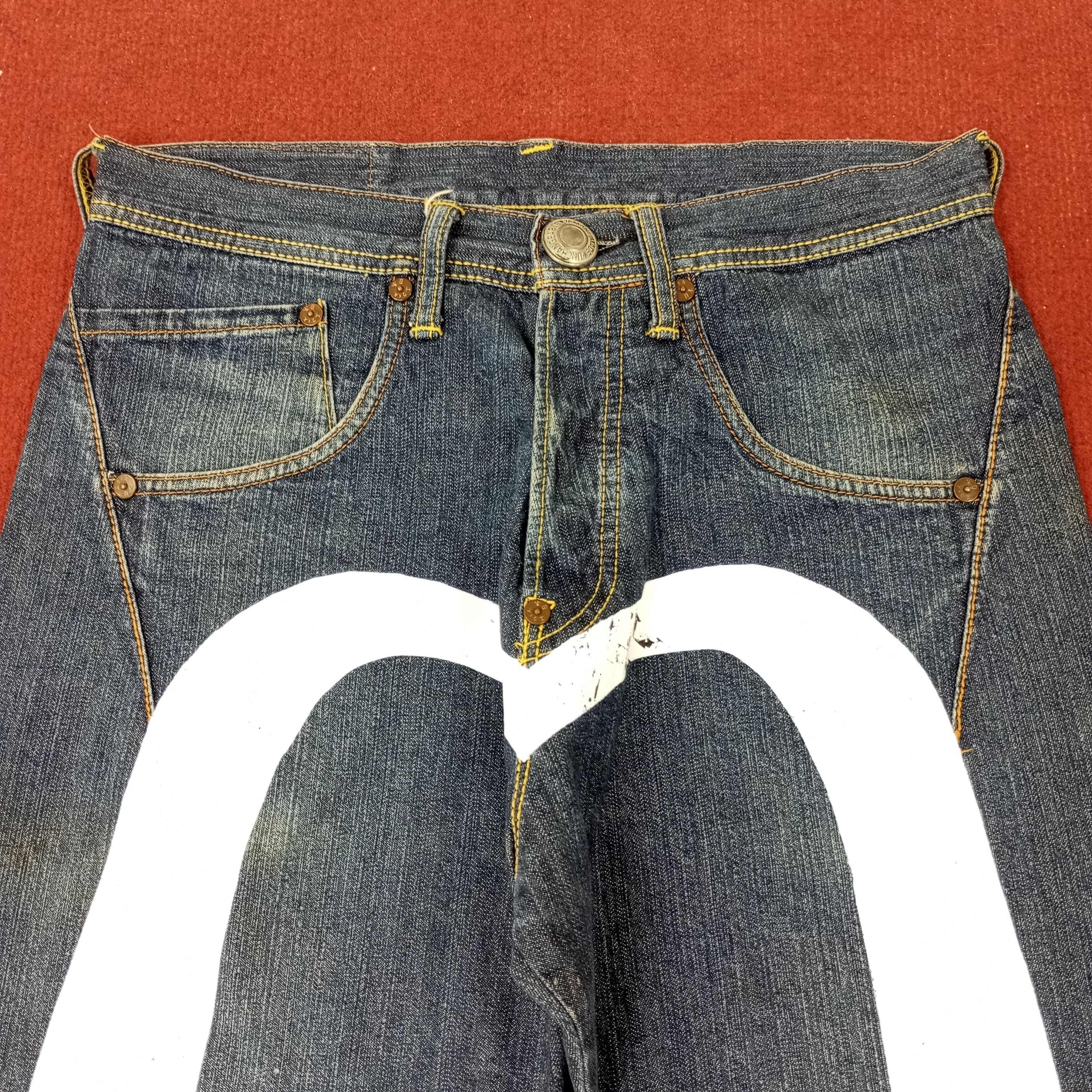 Evisu × Japanese Brand × Vintage Evisu Paris France Streetwear Custom Daicock Jeans c217n10 Size US 30 / EU 46 - 2 Thumbnail