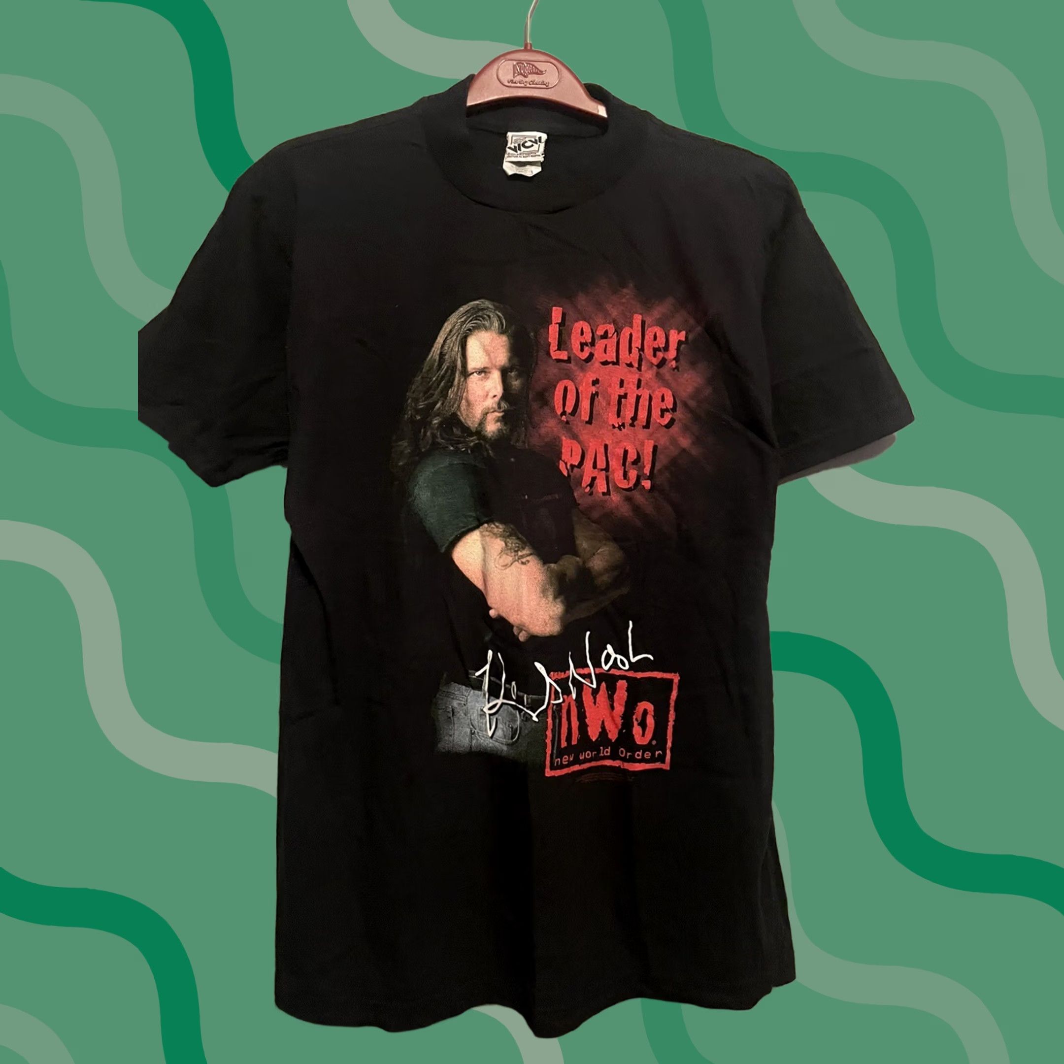 Vintage Vtg 98 Kevin Nash Leader Of The Pac New World Order Wrestling L T-Shirt WCW Men Large Black Cotton Logo Crew Neck Short Sleeve Vintage Size US L / EU 52-54 / 3 - 1 Thumbnail