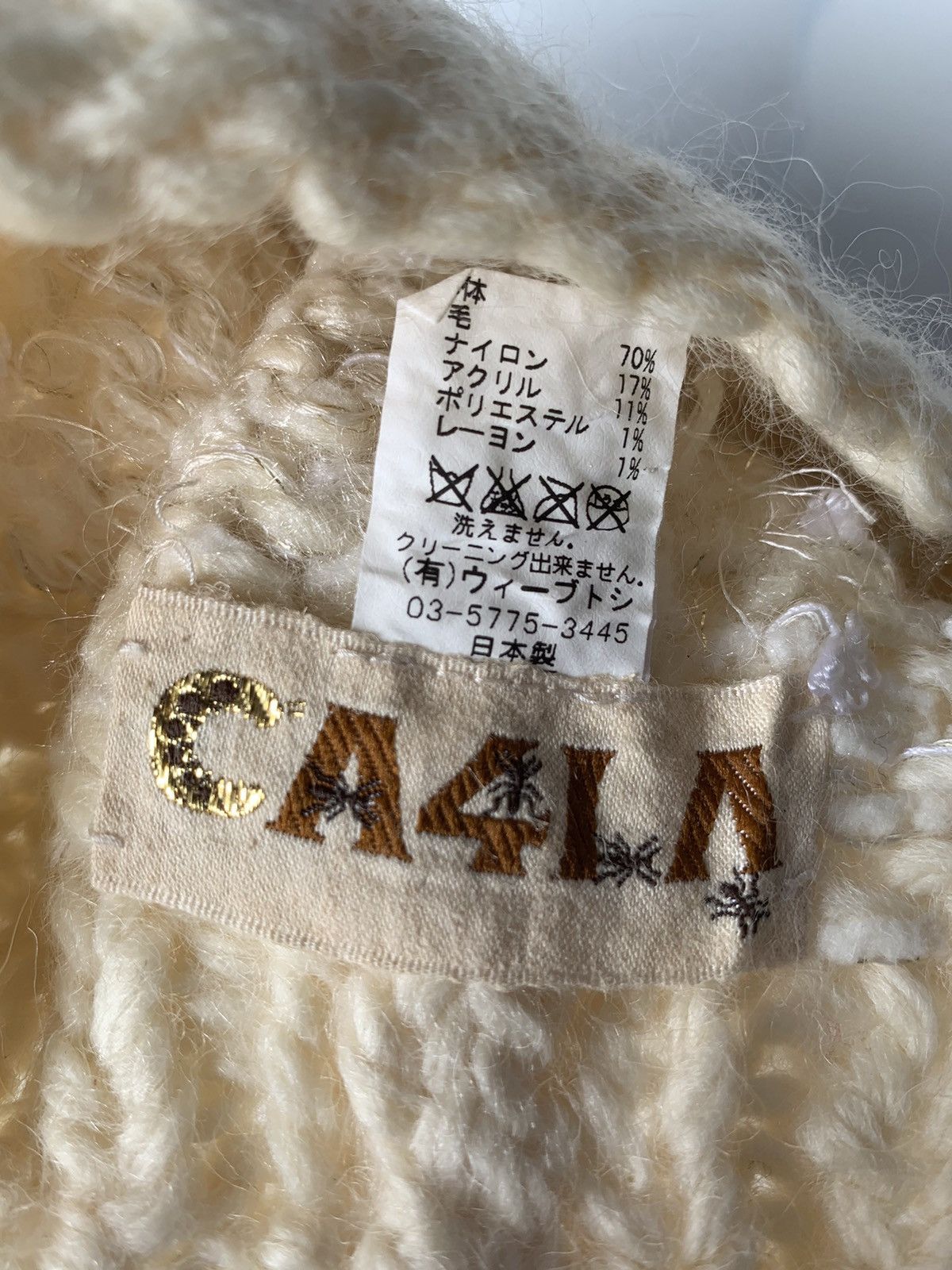14th Addiction × CA4LA × Japanese Brand Punk Bondage style CA4LA knitted Hats Size ONE SIZE - 6 Thumbnail