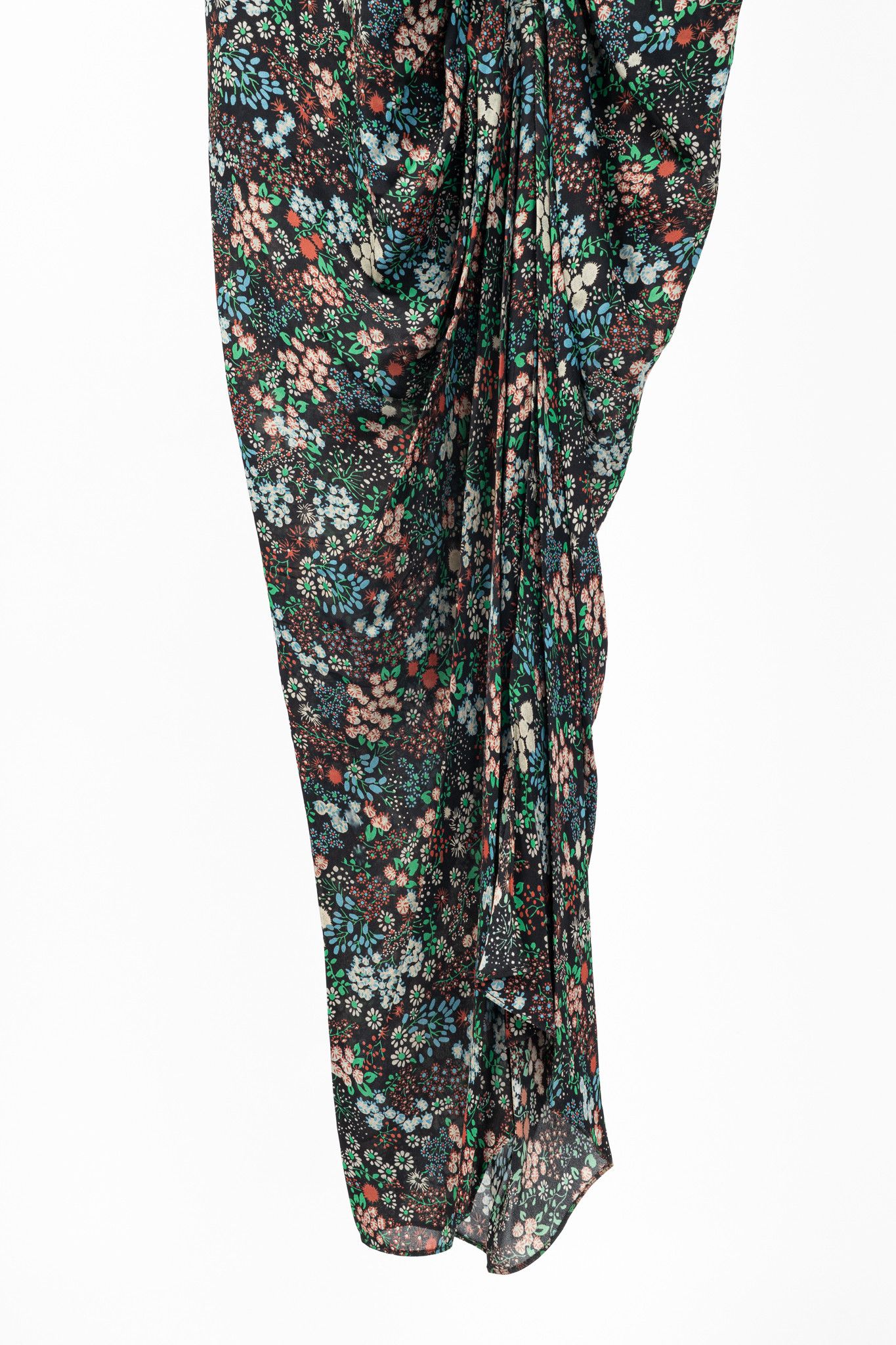 Tibi Veronica Beard Teagan Floral Silk Gathered Midi Dress Size M / US 6-8 / IT 42-44 - 7 Thumbnail