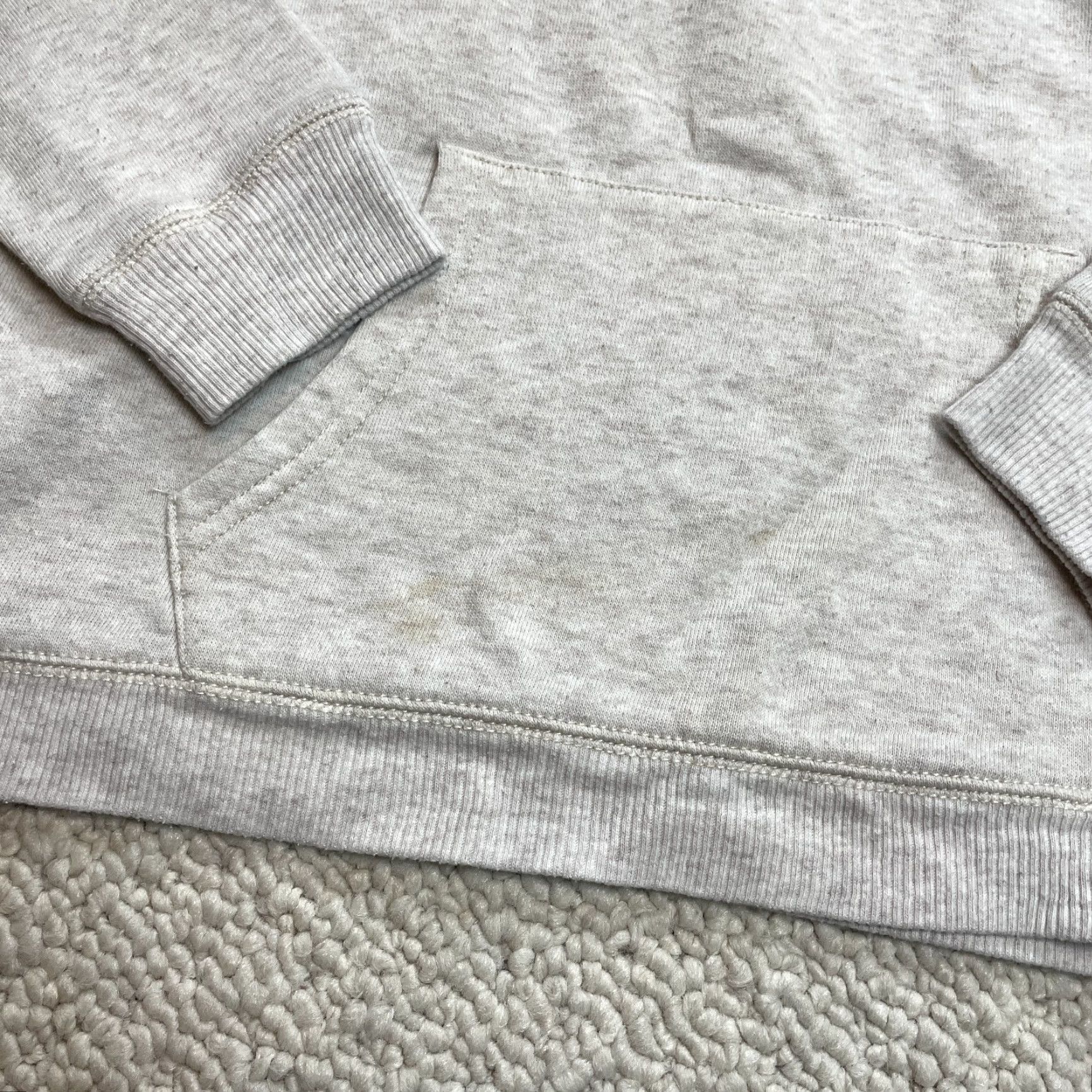 American Eagle Outfitters VINTAGE American Eagle Sweatshirt Hoodie Womens Small Gray Love Logo Hooded Pullover Size S / US 4 / IT 40 - 4 Thumbnail
