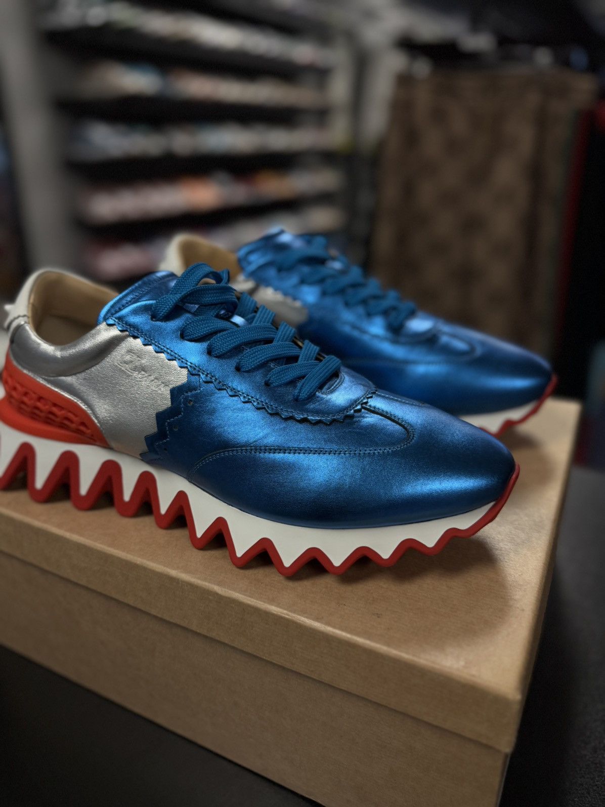 Christian Louboutin Christian Louboutin Loubishark Spike Sneakers 46EU/13US Size US 13 / EU 46 - 3 Thumbnail