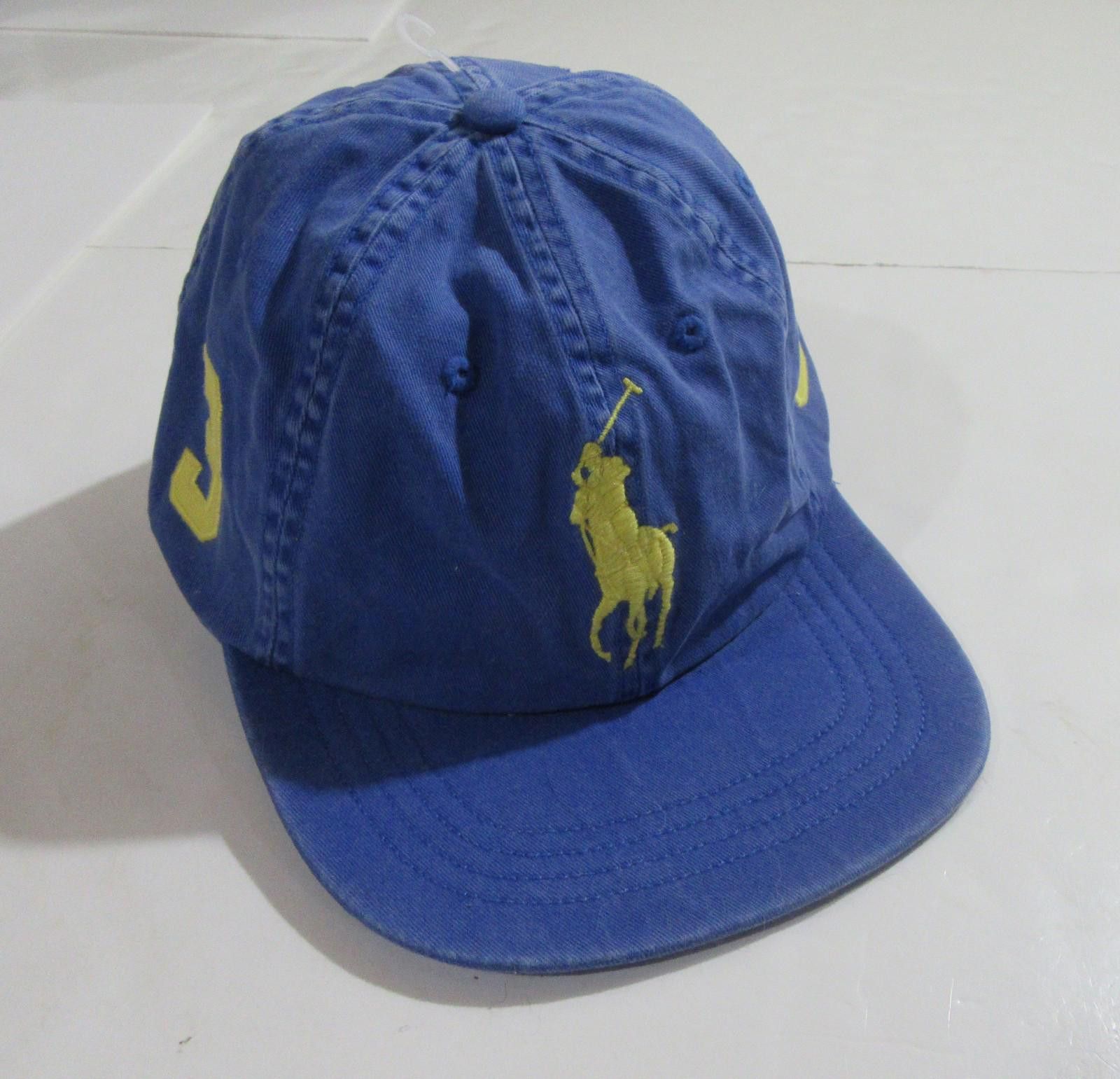 Polo Ralph Lauren Polo Ralph Lauren Mens Ball Cap Hat Distressed Blue NWOT Size ONE SIZE - 1 Thumbnail
