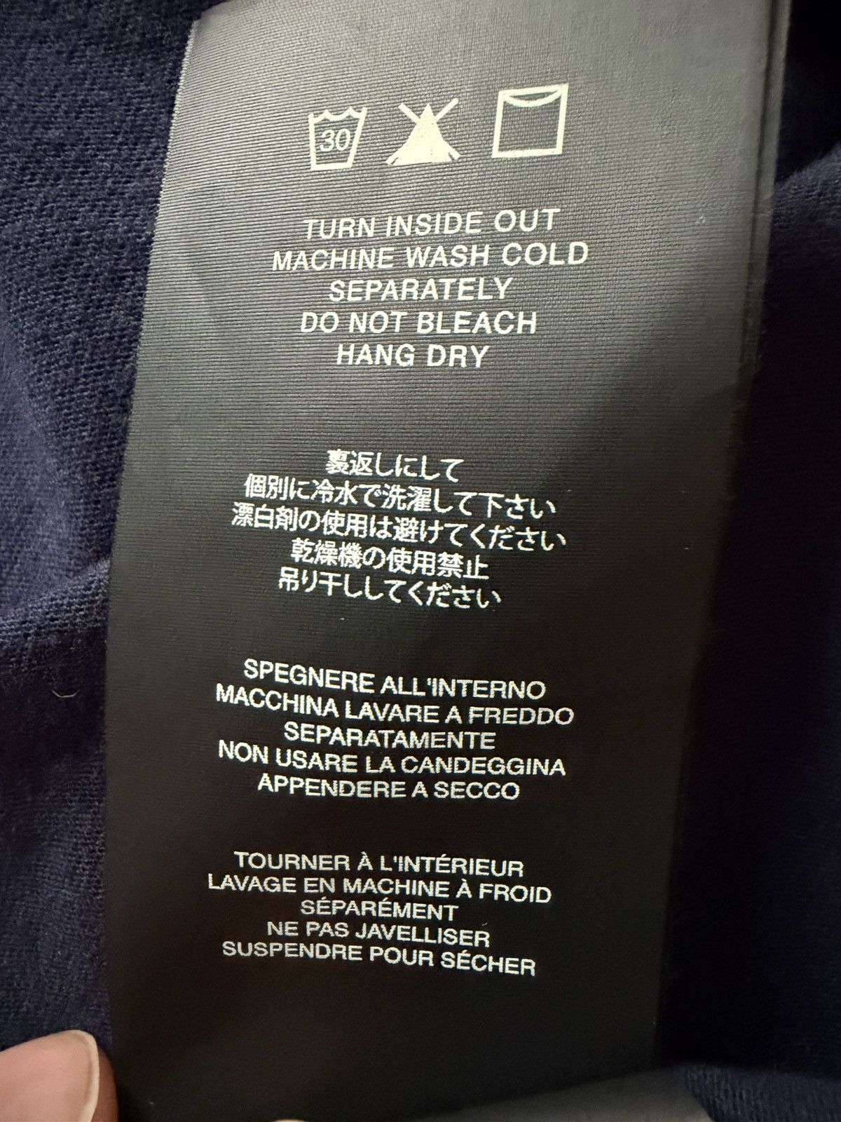 Fear of God Navy t shirt Size US M / EU 48-50 / 2 - 9 Thumbnail