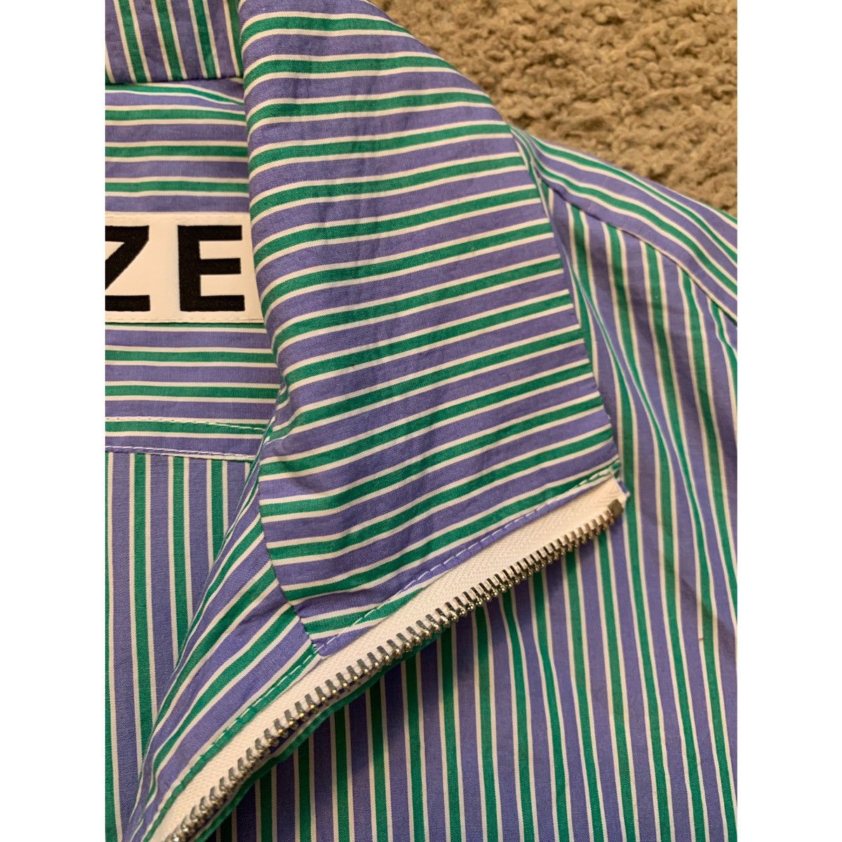 GOETZE GOETZE PLEATED CROPPED STRIPE SHIRT JACKET Size US S / EU 44-46 / 1 - 11 Thumbnail