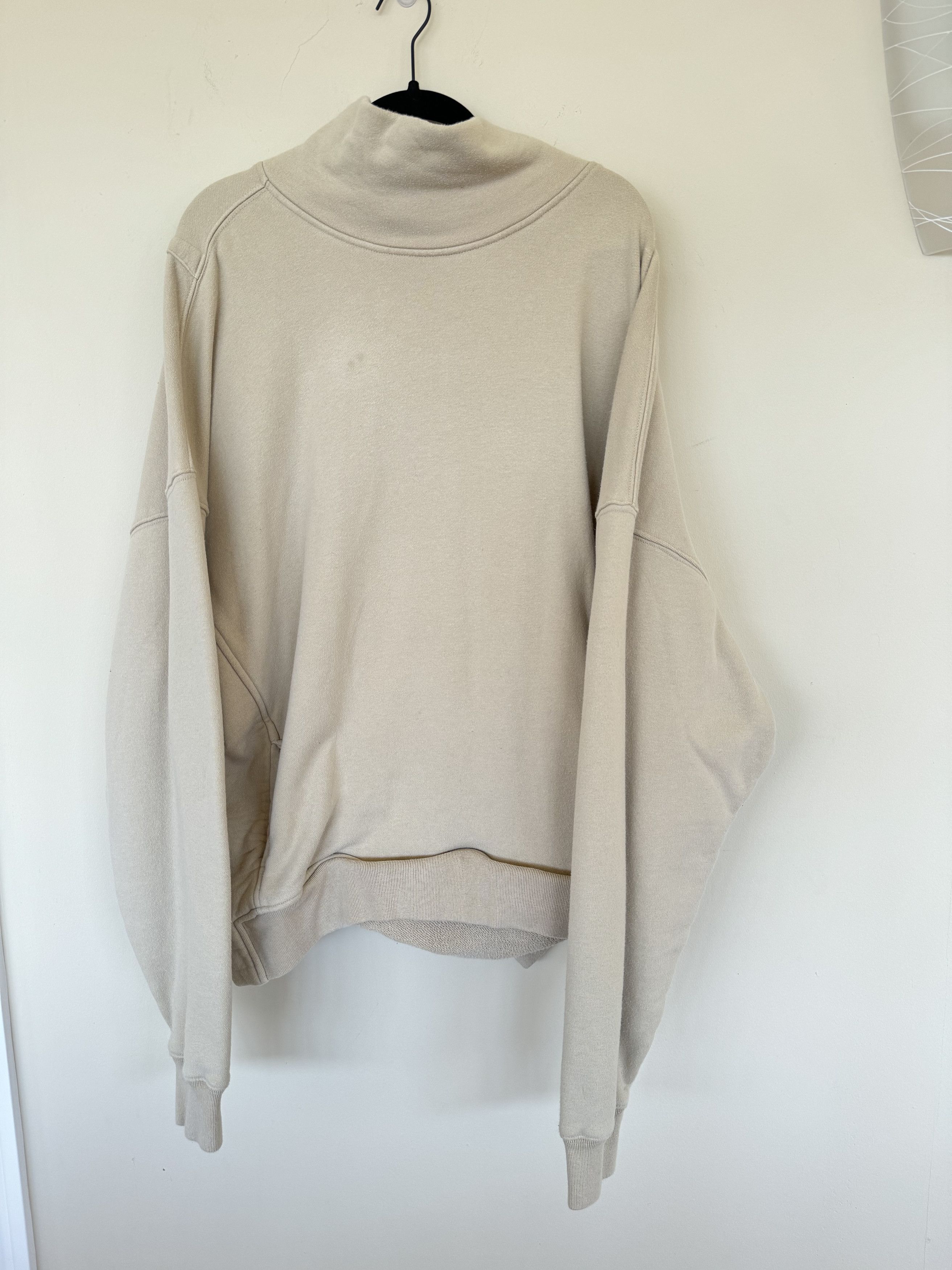 image of Fear Of God Quarter Zip Turtleneck in Beige, Men's (Size XL)