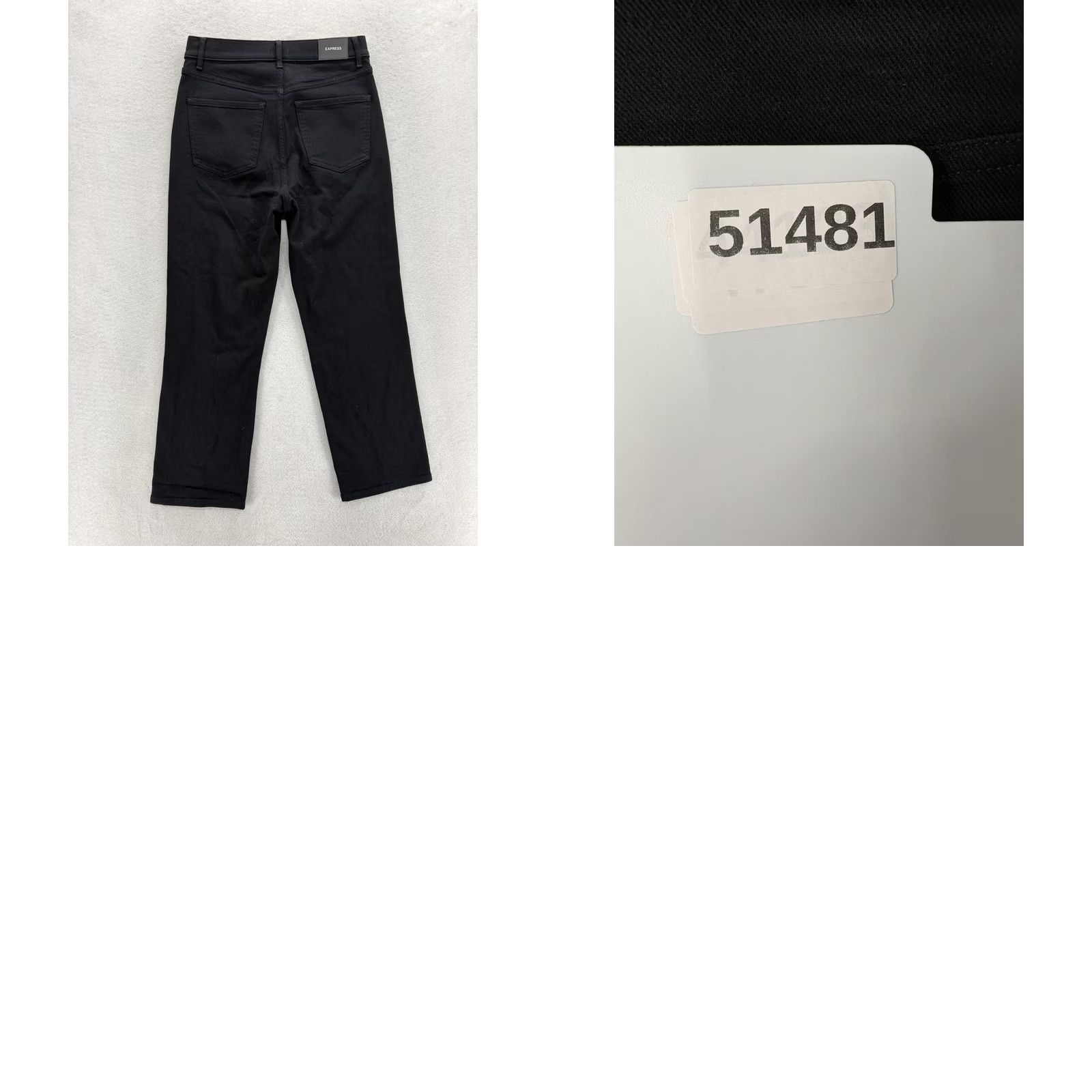 Express Express Jeans Slim Ankle High Rise Womens 6 Black Distressed NWT Grunge 5-Pocket Denim Pocketed Stretch Vintage No Size 28" / US 6 / IT 42 - 9 Thumbnail