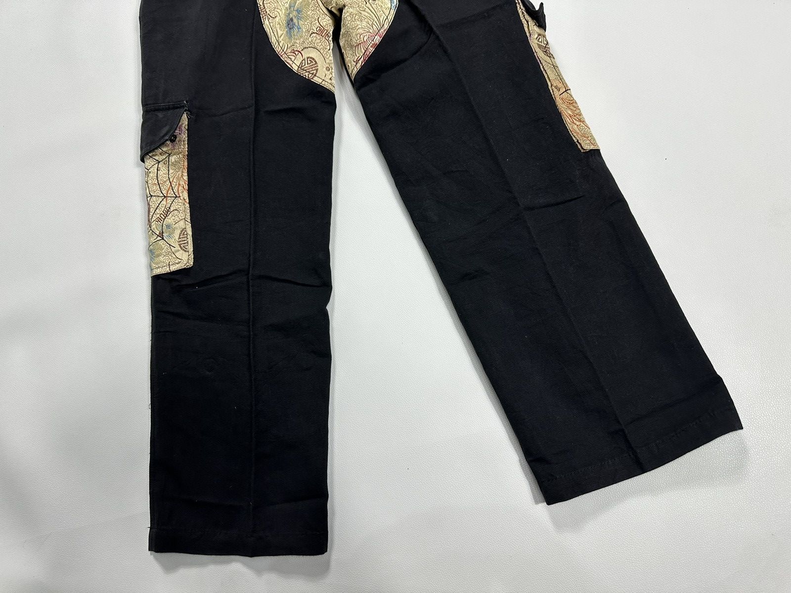 Japanese Brand SATORI Cargo Spider Web Skeleton Embroidered Pants Size US 30 / EU 46 - 7 Thumbnail