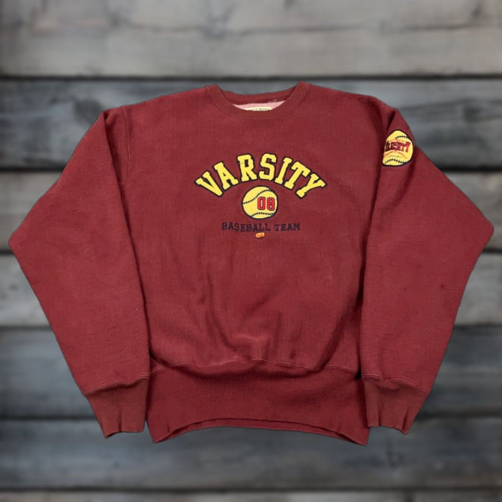 Vintage VINTAGE Steve & Barry's Red Varsity Sweatshirt Size US XL / EU 56 / 4 - 1 Thumbnail