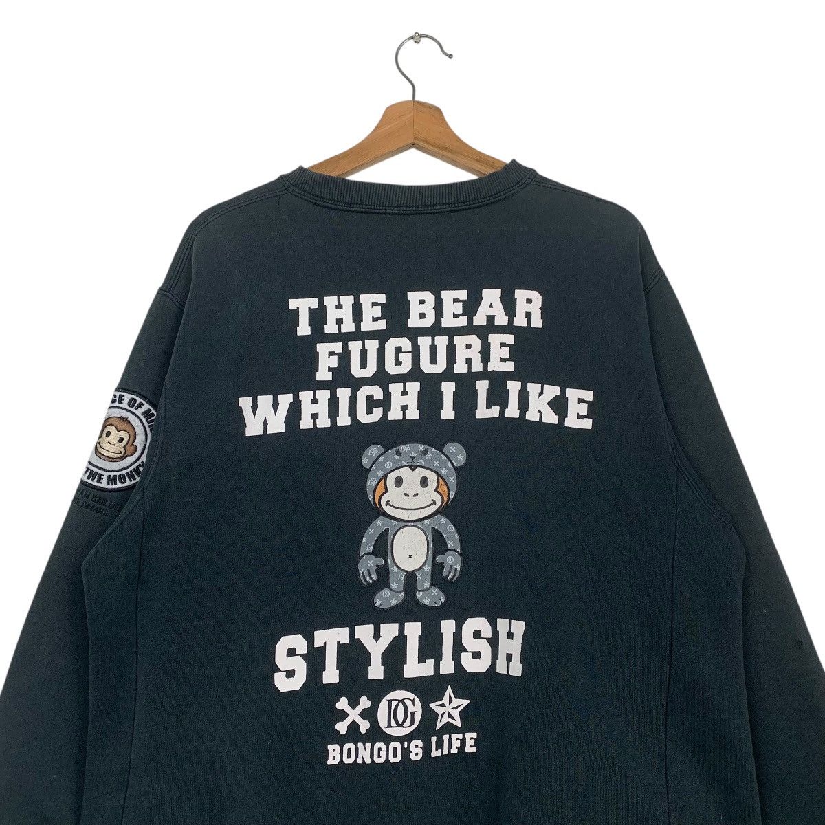 Japanese Brand Dack Dive Bongo Stylish Monkey Crewneck Sweatshirt Size US M / EU 48-50 / 2 - 8 Thumbnail