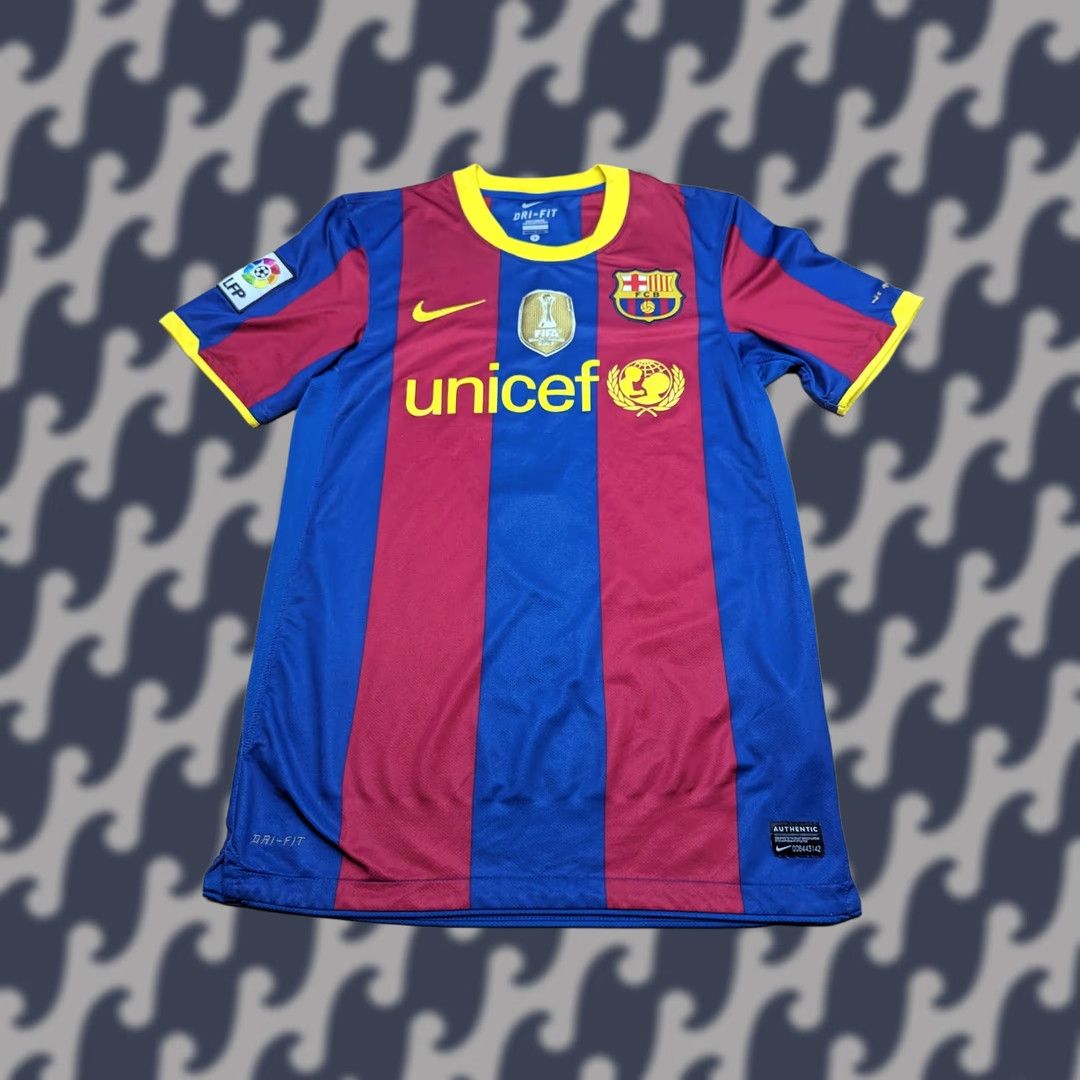 Nike Nike Barcelona Football Jersey 2010-2011 Home Mens Size S David Villa Shirt Sports Quick Dry Mens Boys? Size US S / EU 44-46 / 1 - 1 Thumbnail