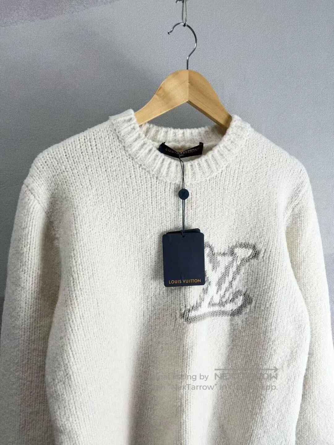 Louis Vuitton white teddy wool sweater by Louis Vuitton. Size US L / EU 52-54 / 3 - 2 Thumbnail