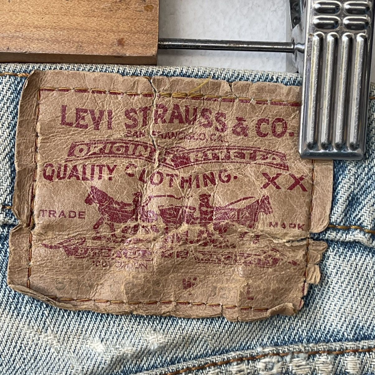 Levi's Vintage Levi’s 509 Reworked Anime Pop-Art Boro Sashiko Denim Size US 31 - 18 Thumbnail