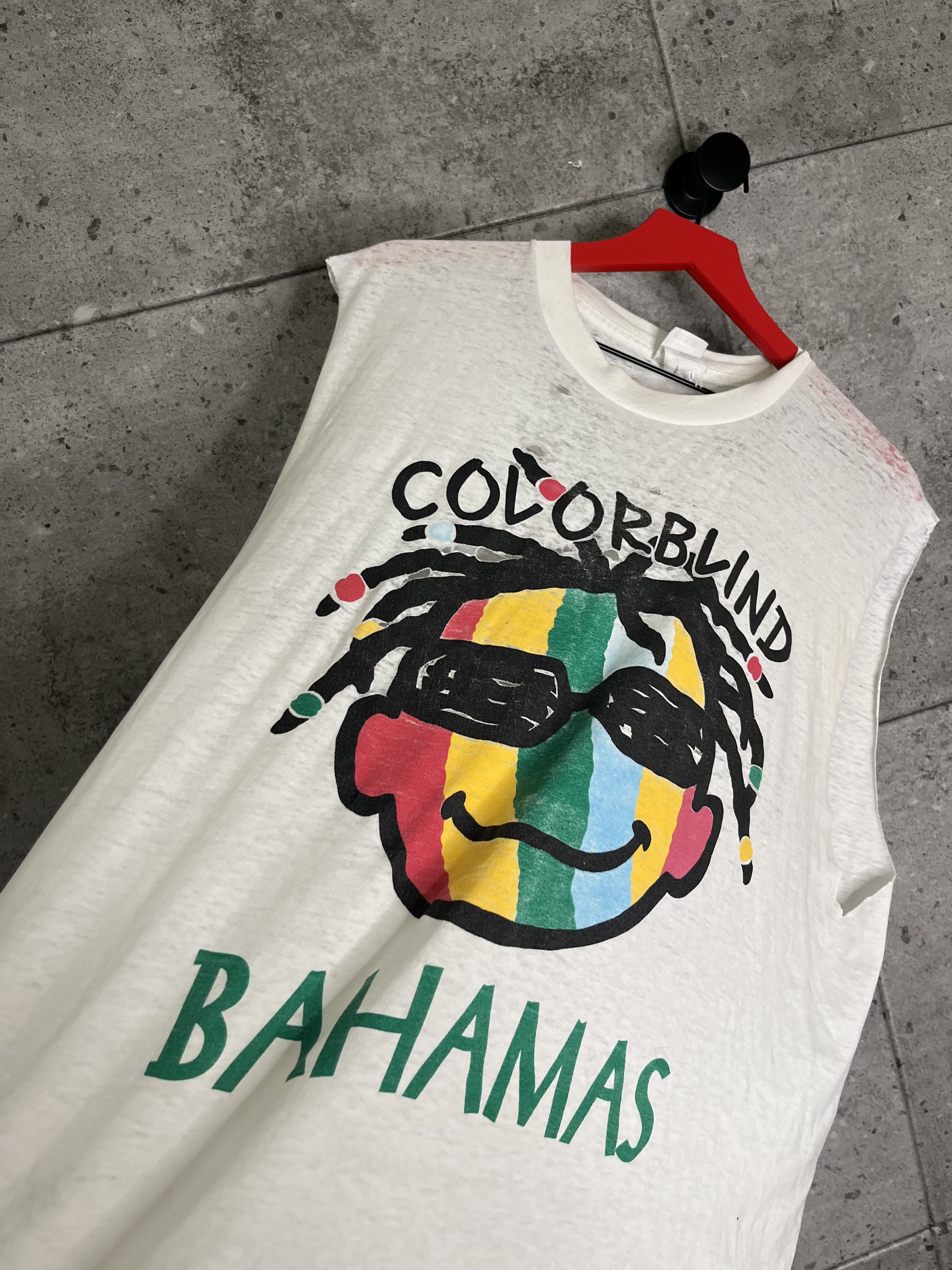 Vintage Vintage paper thin rasta bahamas sleeveless tank t shirt Size US XXL / EU 58 / 5 - 6 Thumbnail