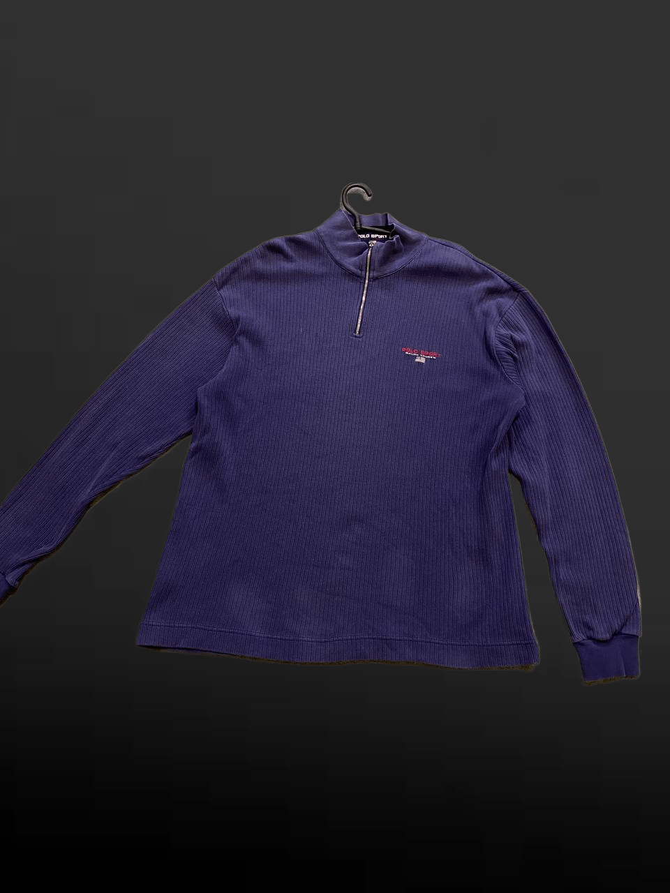 Polo Ralph Lauren Vintage Polo SPORT Ralph Lauren Mens Quarter Zip Sweater Size US L / EU 52-54 / 3 - 1 Thumbnail