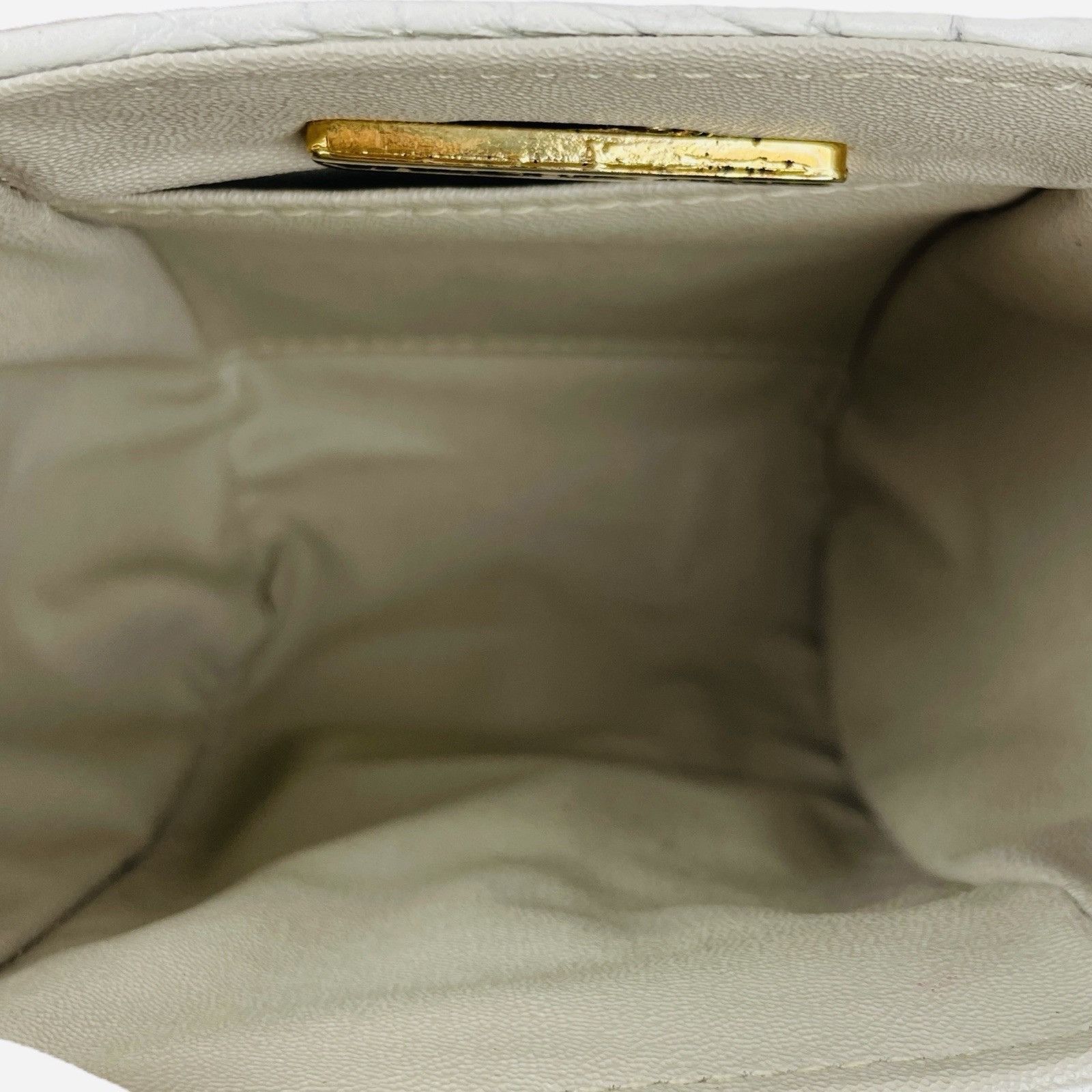 Vintage RARE Vintage Valerie Ann Gold Cameo White Alligator Purse Size ONE SIZE - 10 Thumbnail
