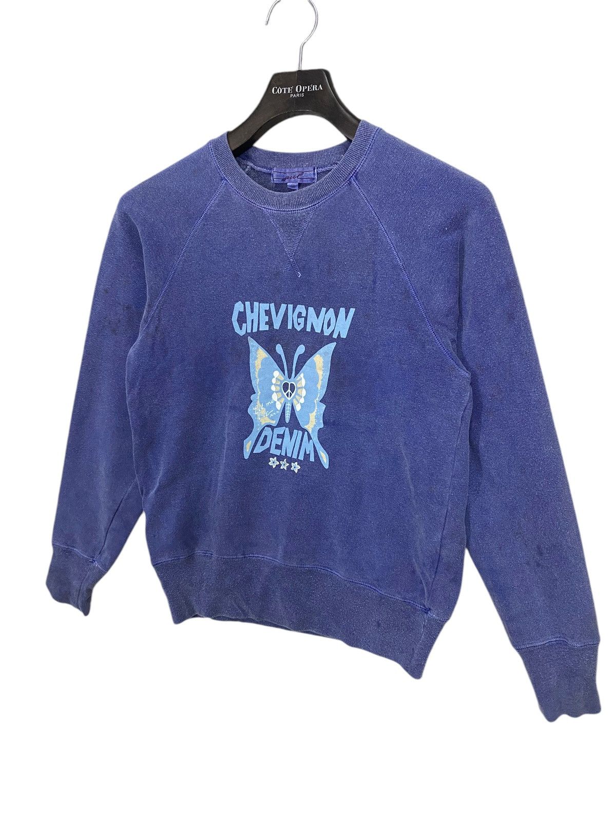 Chevignon × Japanese Brand Japanase brand chevignon denim sweatshirt pullover crewneck Size S / US 4 / IT 40 - 3 Thumbnail
