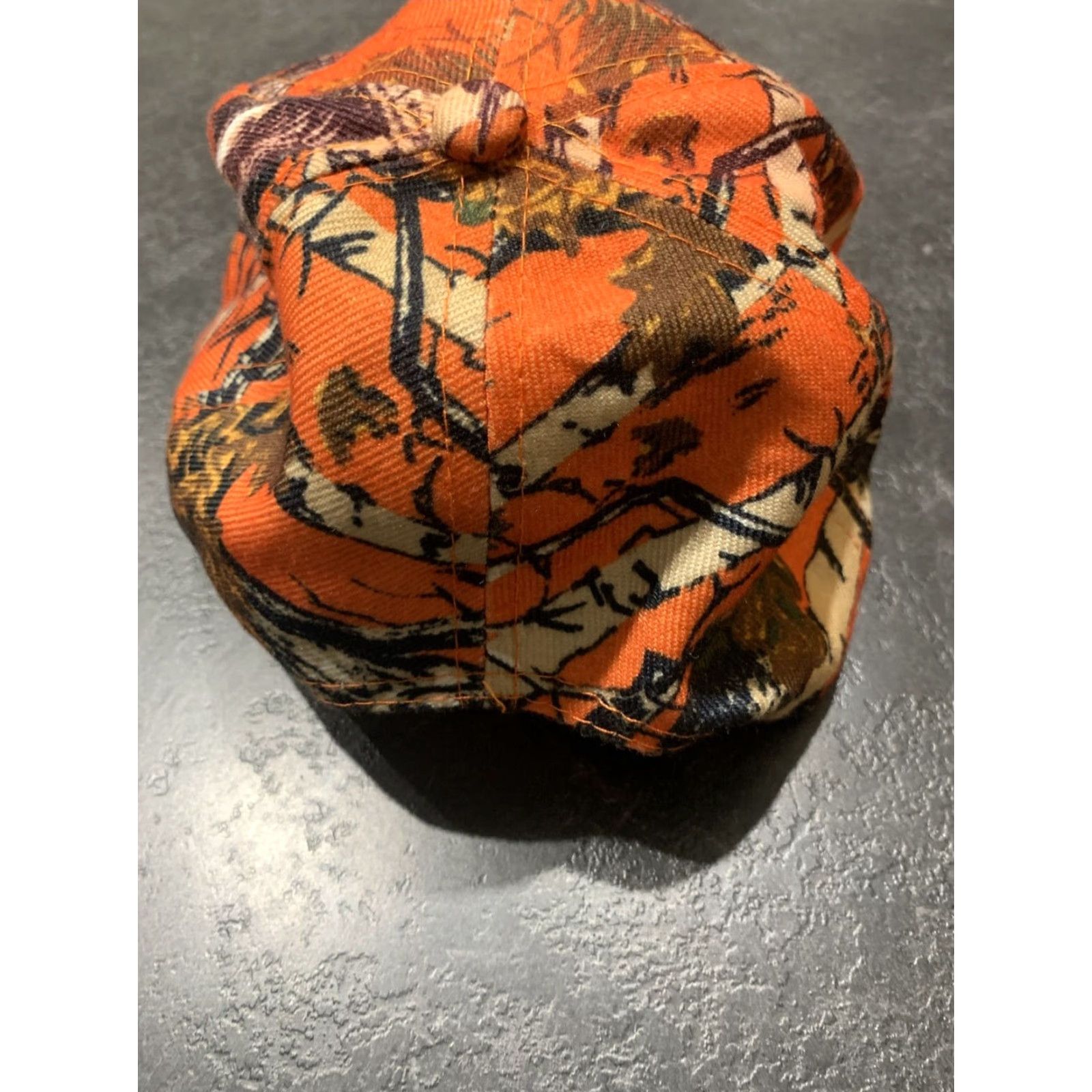 Born Americap USA Trucker Hat Adult Unisex Adjustable Orange Camouflage Buck Logo Hunting Cap Size ONE SIZE - 2 Thumbnail