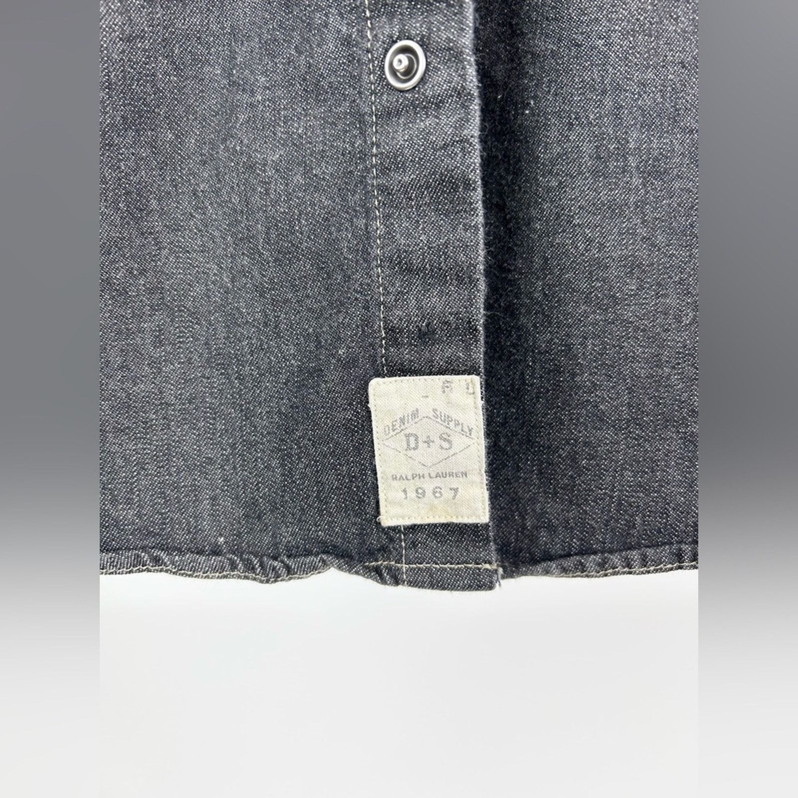 Denim & Supply Ralph Lauren Denim & Supply Western Pearl Snap Button Down Black Denim Size US S / EU 44-46 / 1 - 5 Thumbnail
