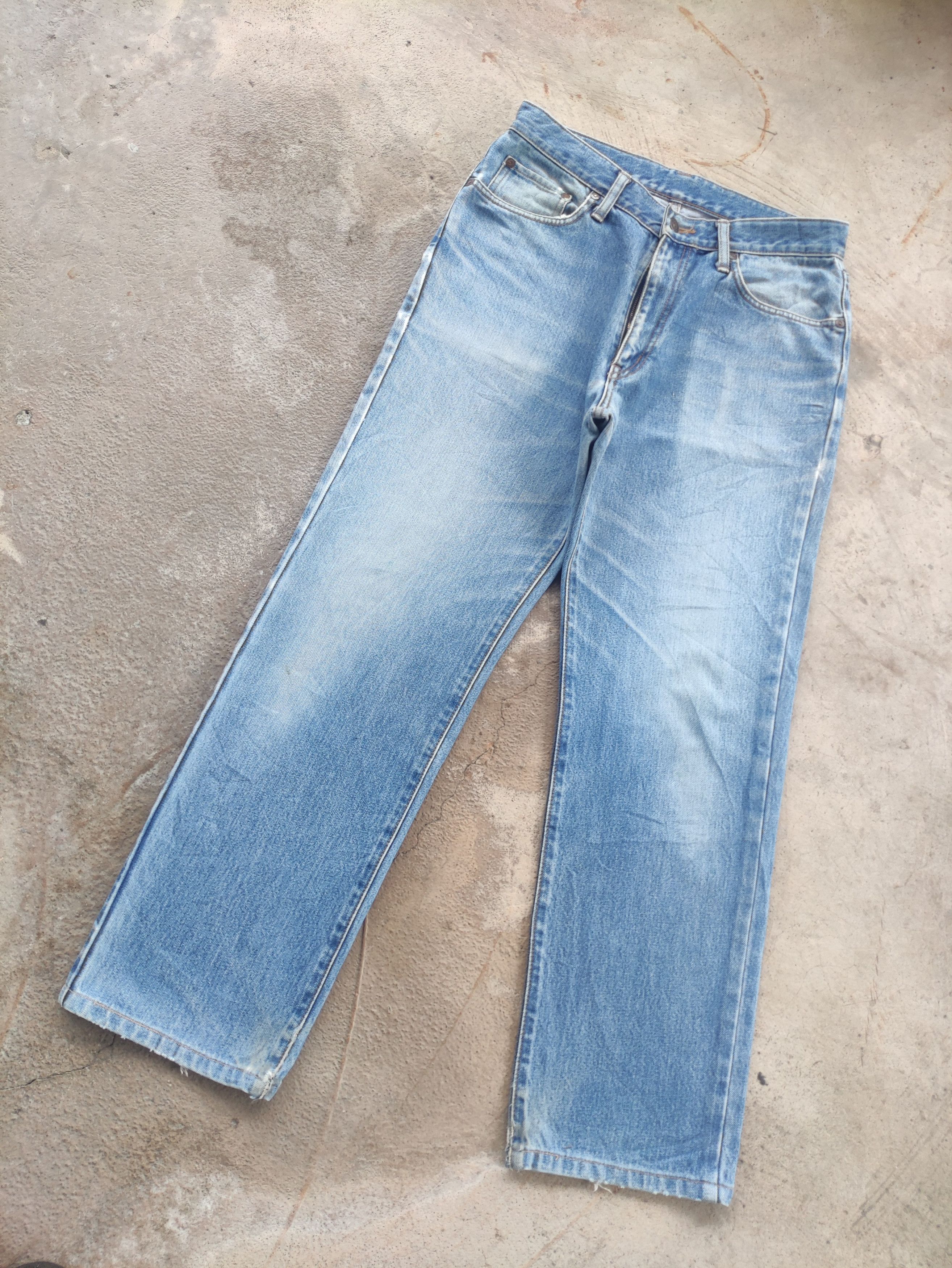 Edwin Vintage Edwin Jean Distressed Faded Denim Pants Size US 31 - 2 Thumbnail