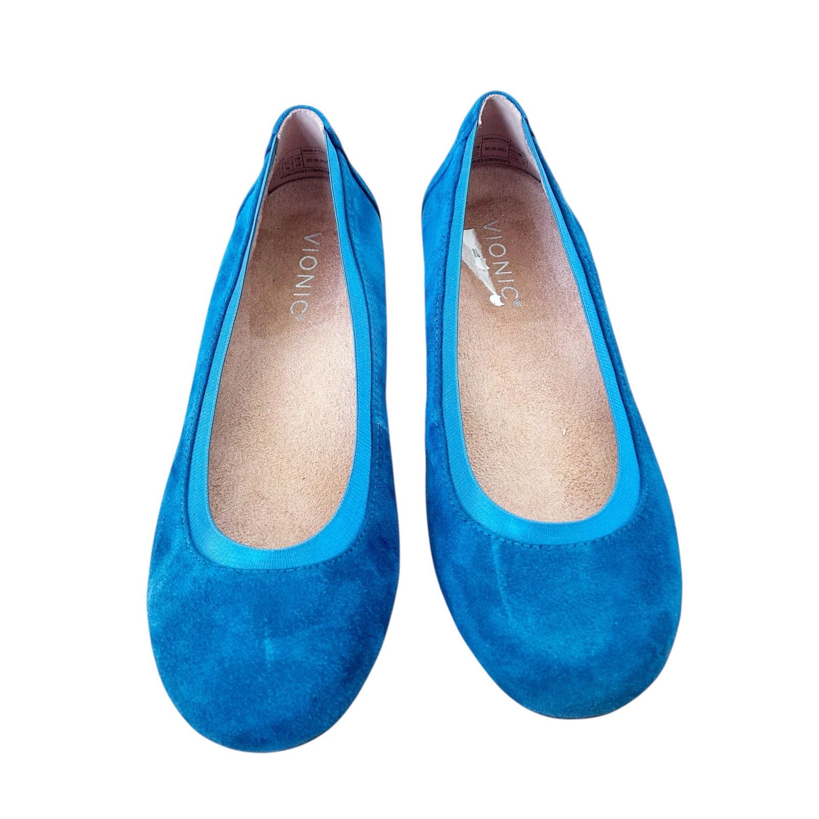 Vionic Vionic Anita Teal Suede Flats Sz 6 Size US 6 / IT 36 - 3 Thumbnail