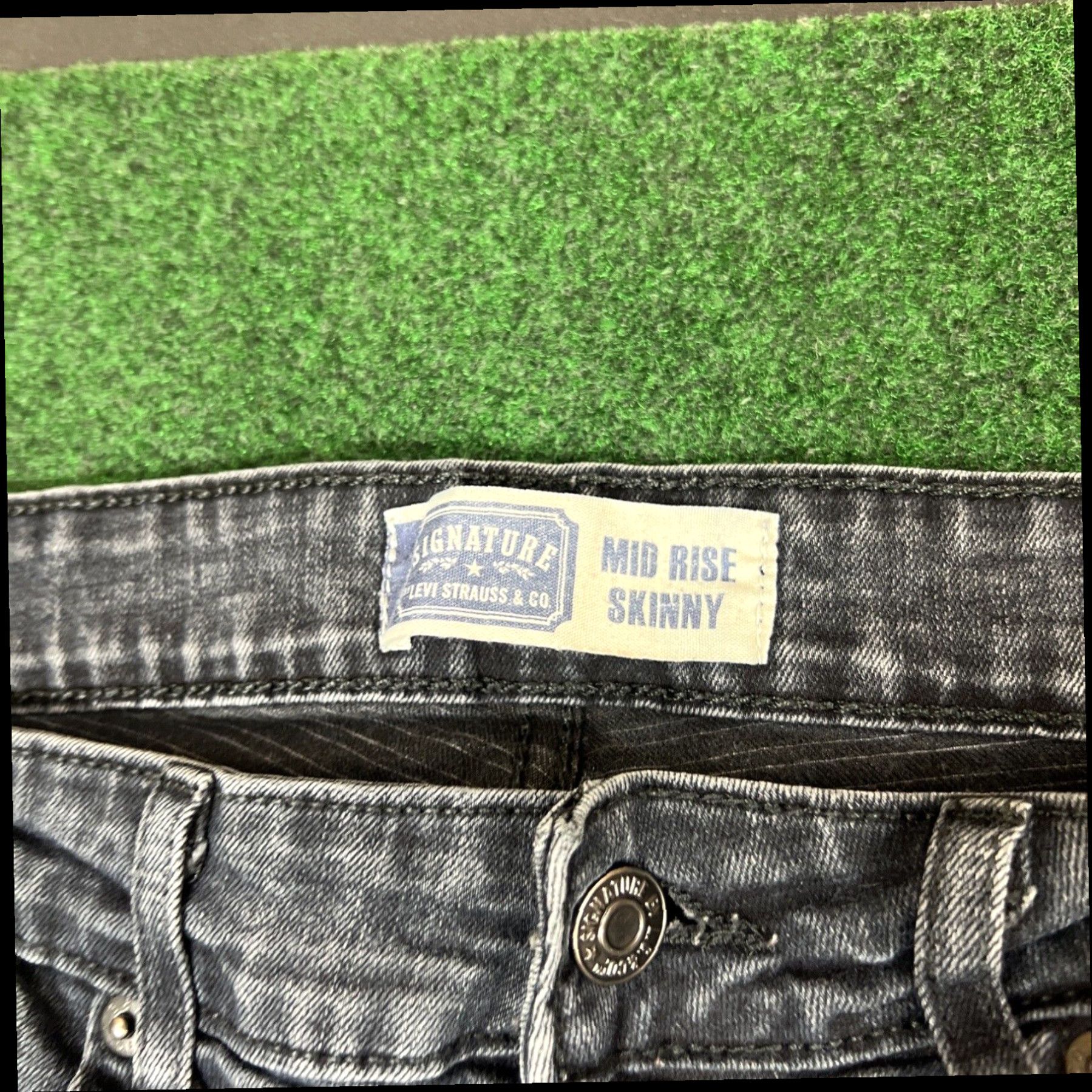 Levi's Levis Mid Rise Skinny Womens 10M 30x30 Black Jeans Size 32" / US 10 / IT 46 - 3 Thumbnail