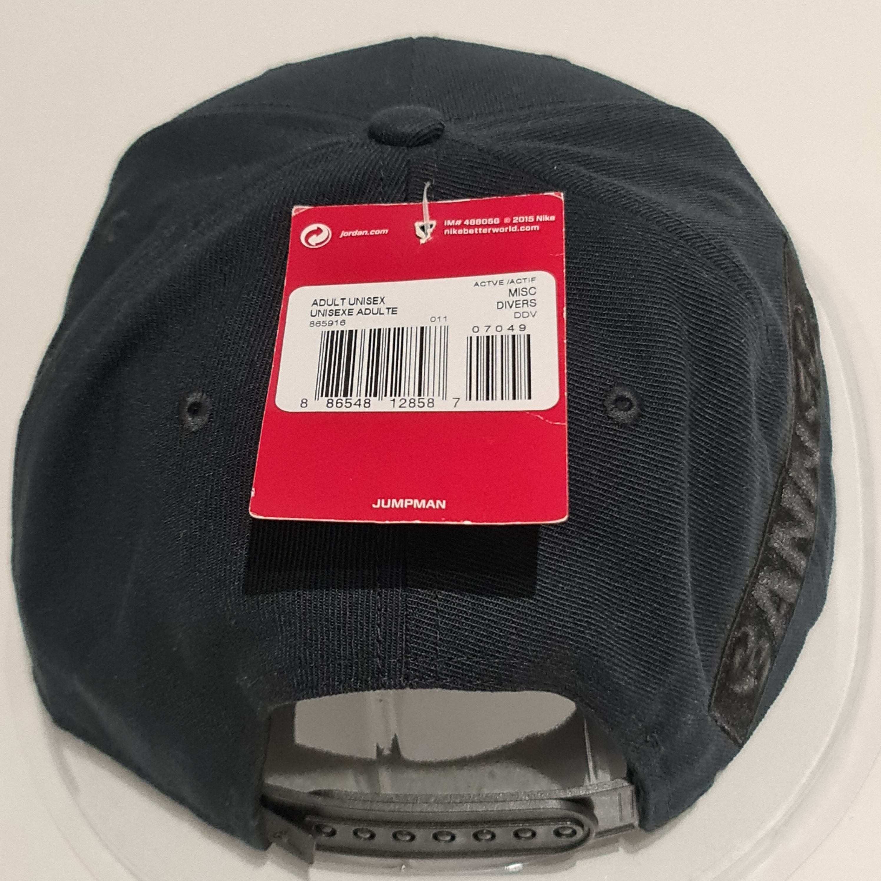 Jordan Brand Jordan Cap Snapback 'Banned' Triple Black Size ONE SIZE - 9 Thumbnail