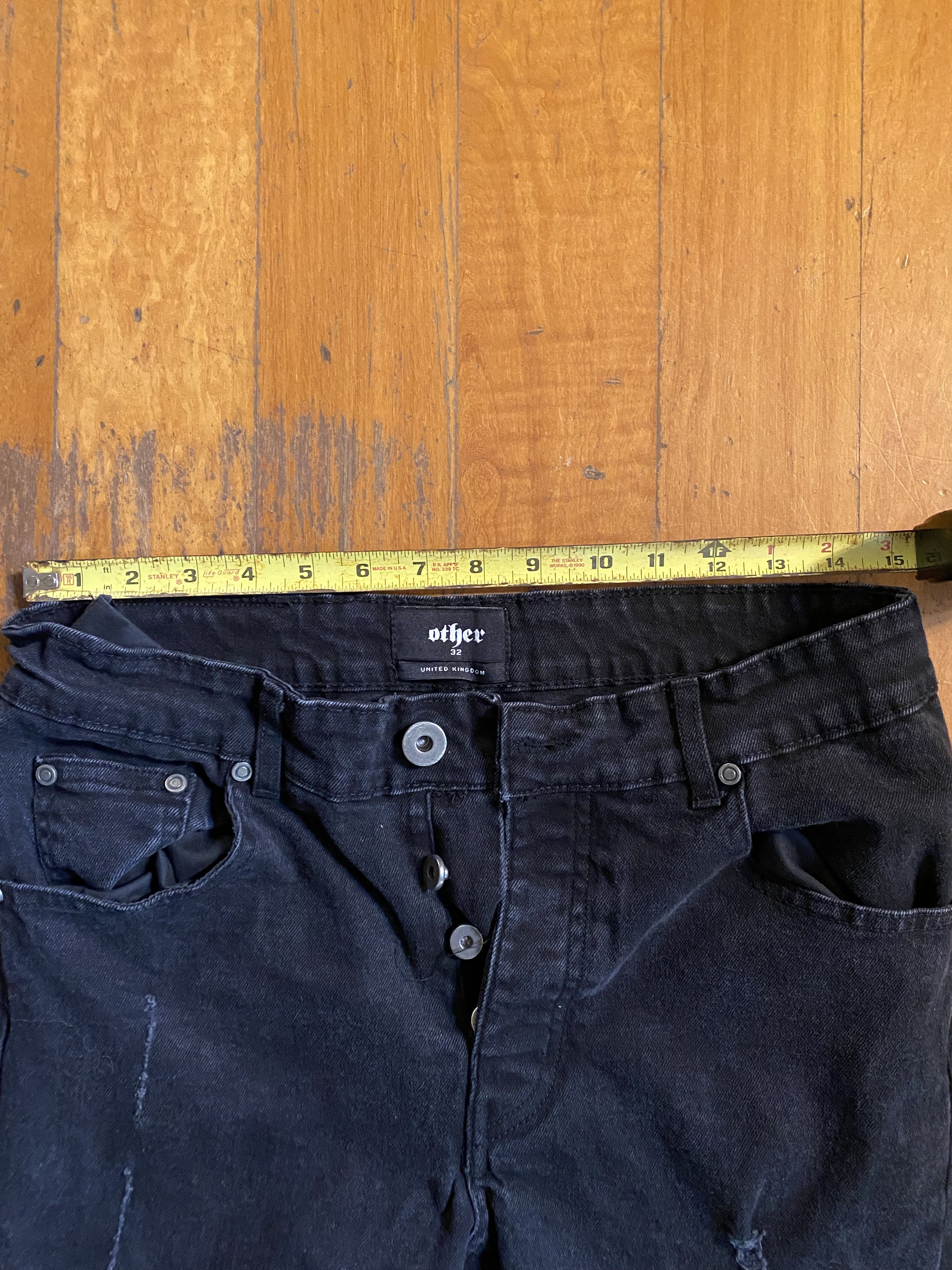 Other UK other UK black distressed skinnies Size US 32 / EU 48 - 5 Thumbnail